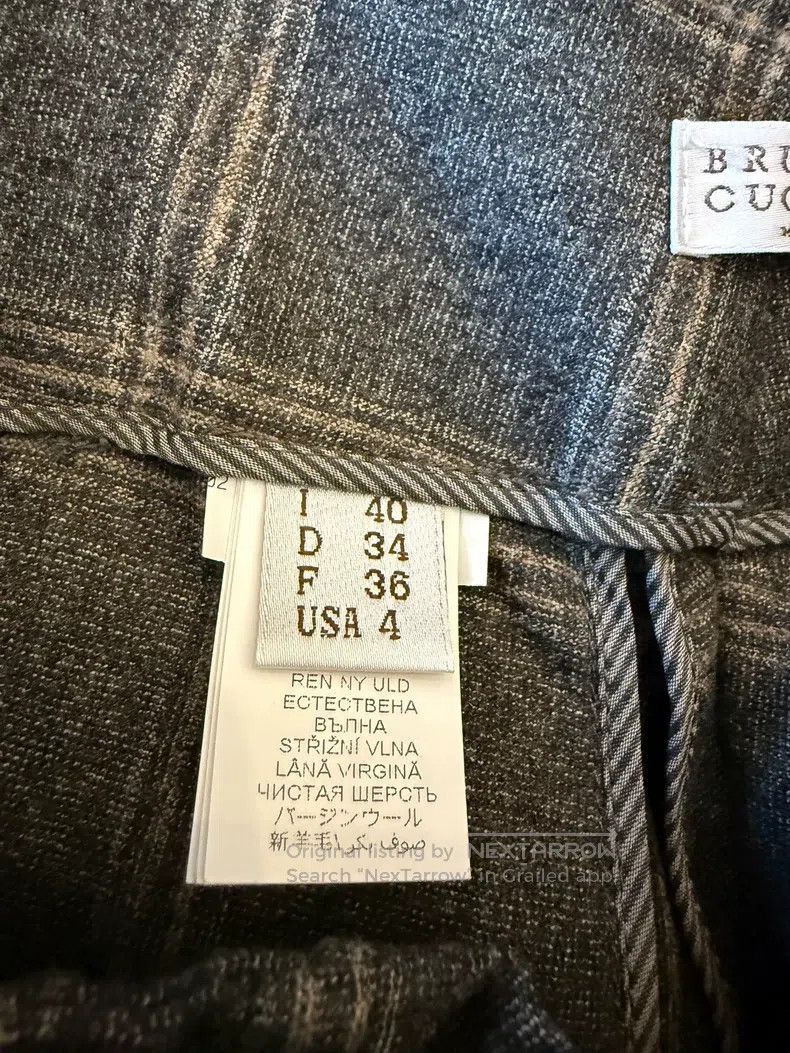 Brunello Cucinelli Brunello Cucinelli Wool Plaid Trousers Size 26" / US 2 / IT 38 - 5 Thumbnail