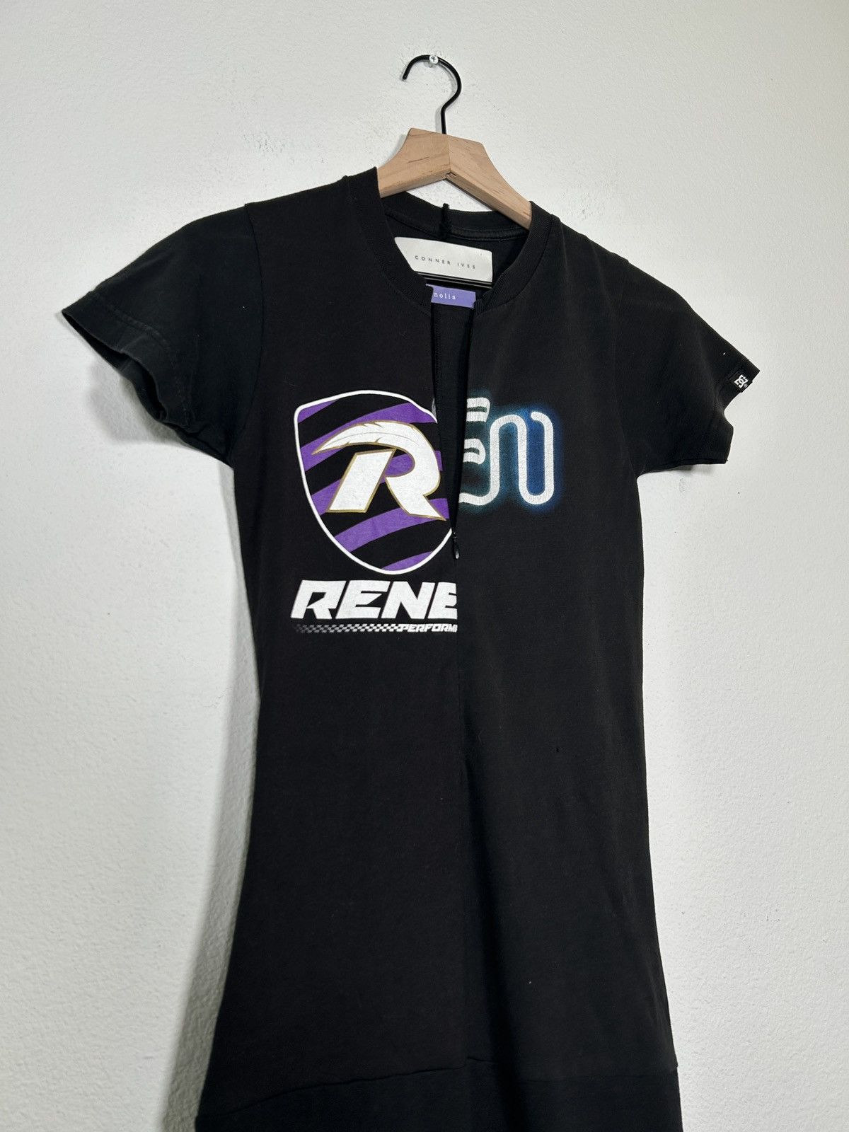 Conner Ives Magnolia Reconstructed Tee Shirt Dress Size XS / US 0-2 / IT 36-38 - 3 Thumbnail