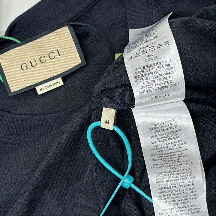 Gucci Gucci Gucci Black Graphic Short Sleeve T-Shirt -2506 Size US M / EU 48-50 / 2 - 4 Thumbnail