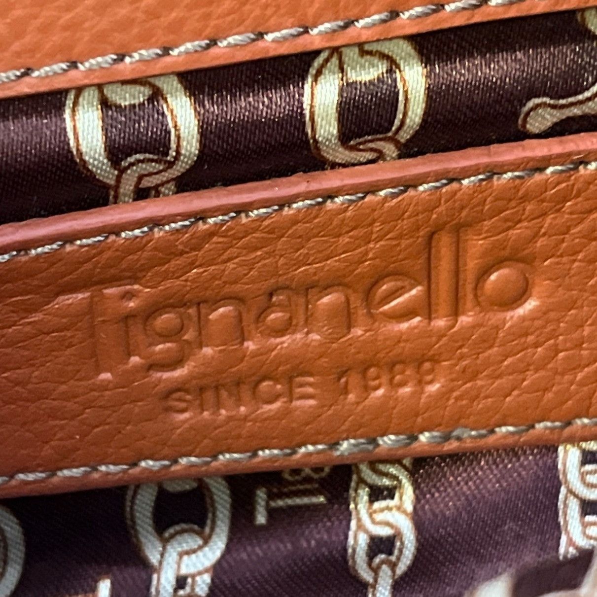Other Tignanello Women's Orange Leather Purse/Shoulder Bag SKU 529 Size ONE SIZE - 6 Thumbnail
