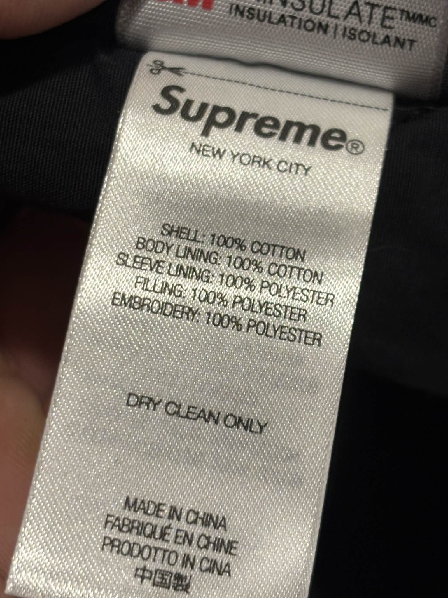 Supreme Supreme AOI Embroidered Hooded Work Jacket (Black) Size US S / EU 44-46 / 1 - 13 Thumbnail