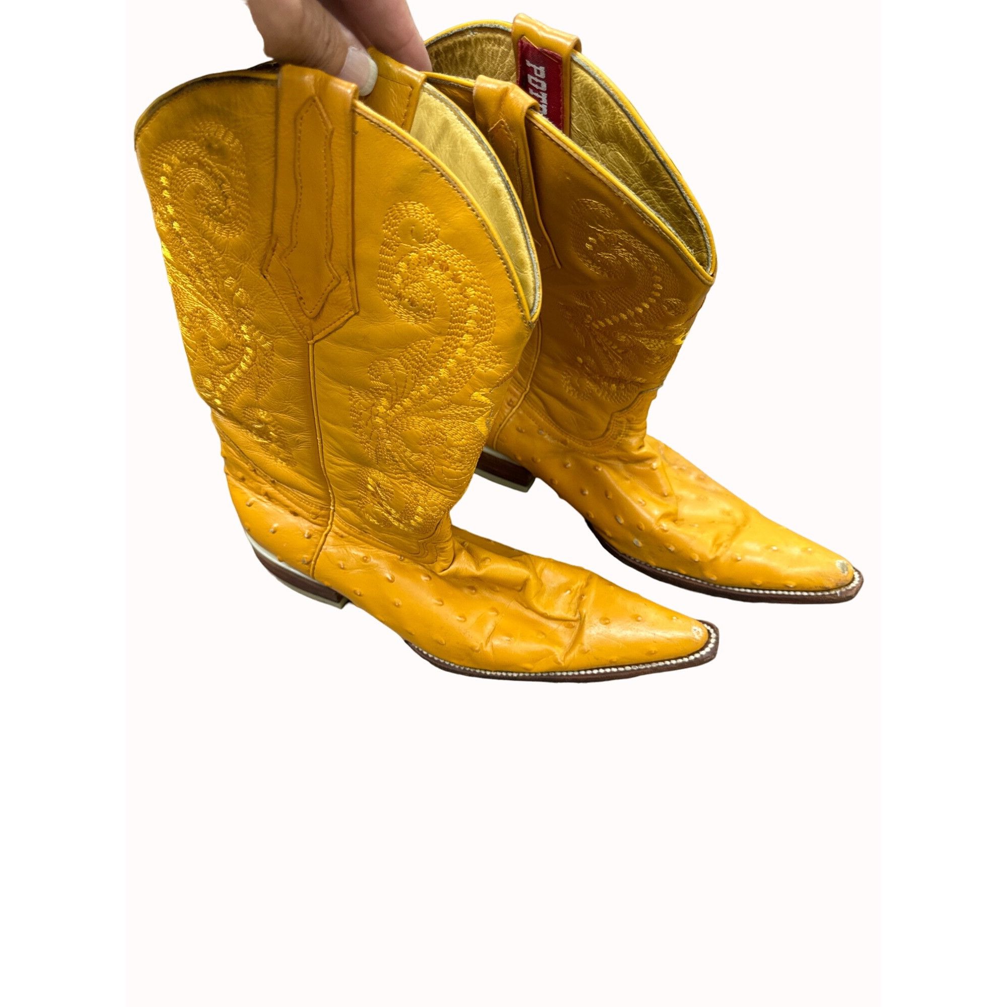 Other Potrero men’s leather orange western cowboy boots shoes size Size US 8 / EU 41 - 16 Thumbnail