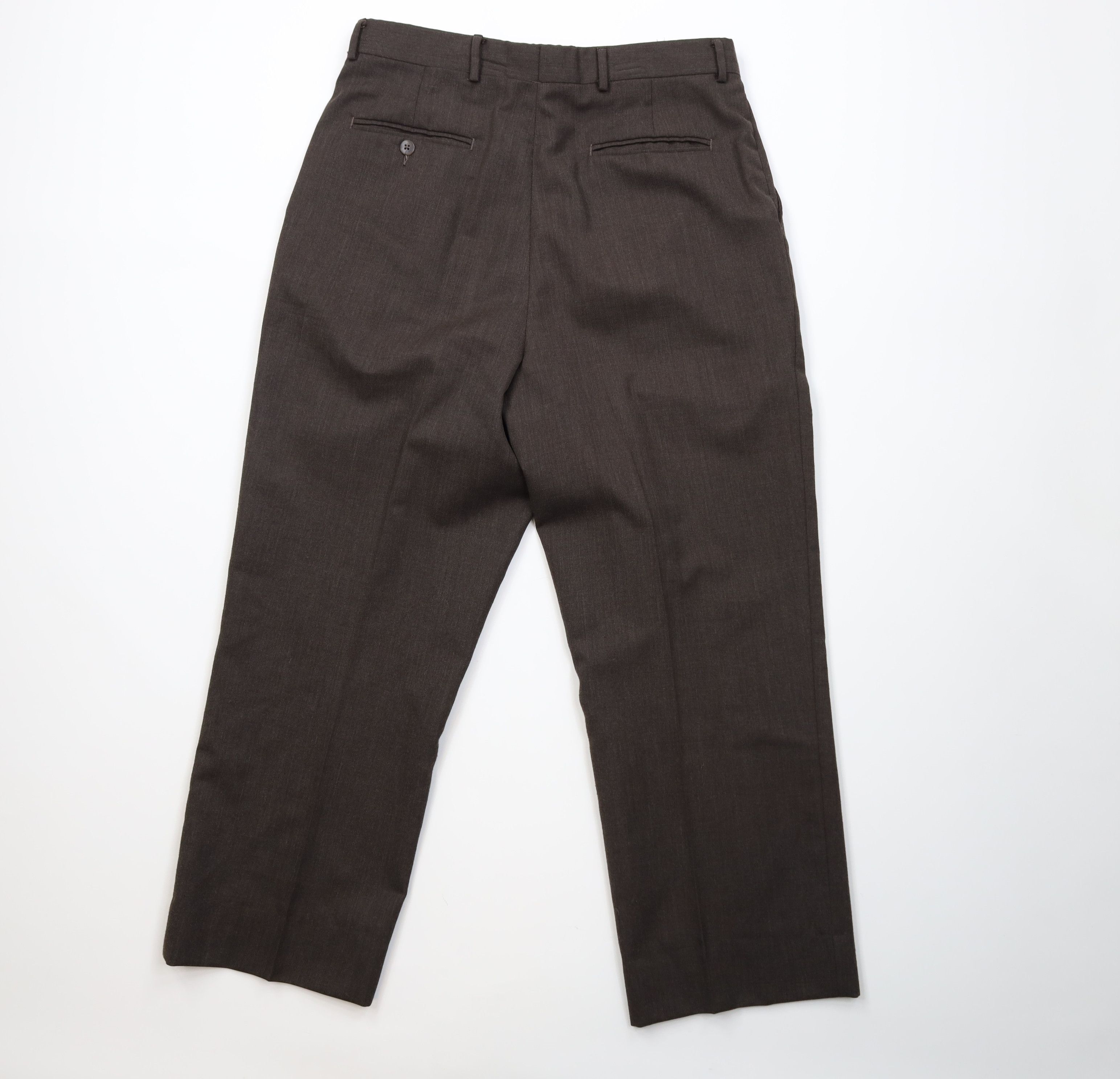 Vintage Vintage 70s Streetwear Wool Knit Wide Leg Chino Pants USA Size US 34 / EU 50 - 9 Thumbnail