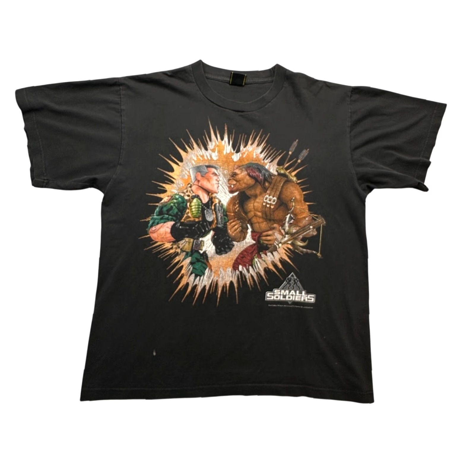 Vintage VINTAGE 1998 Small Soldiers T-Shirt Mens Large Black Universal Studios 90s Graphic Print Short Sleeve Mens Size US L / EU 52-54 / 3 - 2 Thumbnail