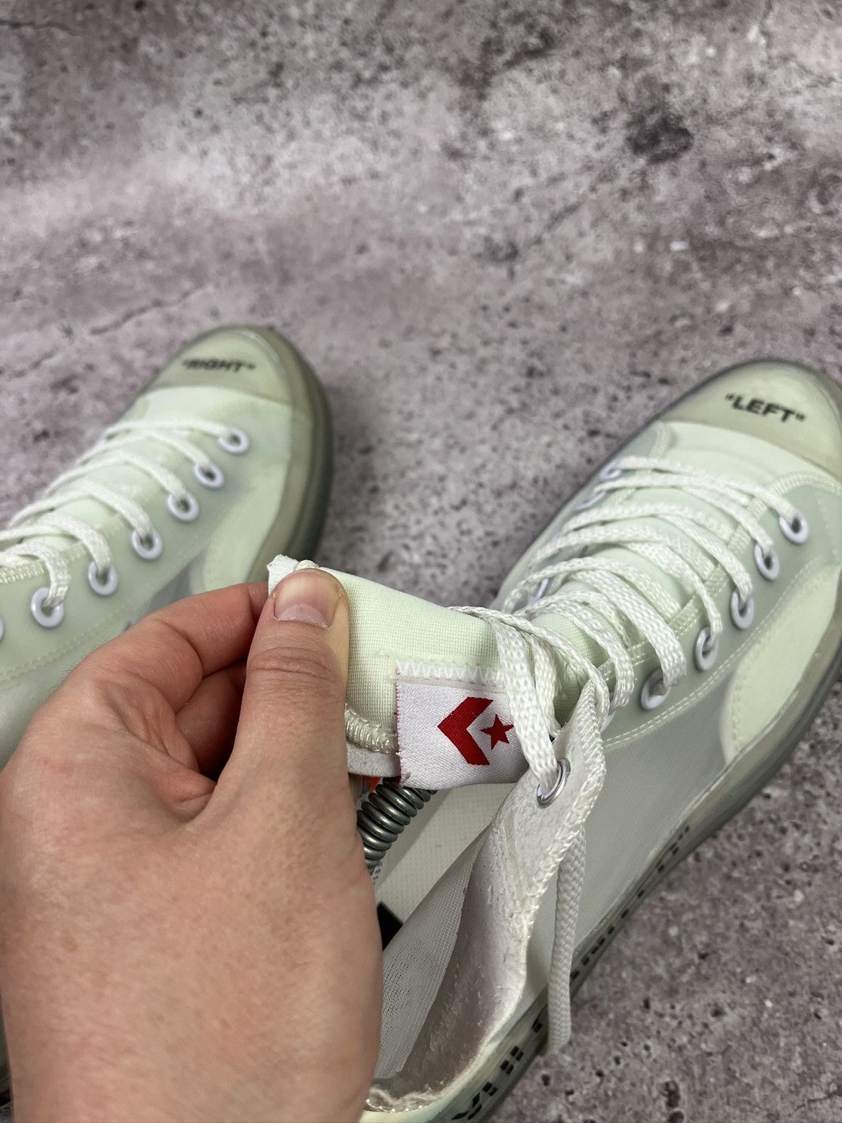 Converse × Off-White Off-White x Converse Chuck Taylor 70 Vulcanized Virgil Abloh Size US 9.5 / EU 42-43 - 9 Thumbnail