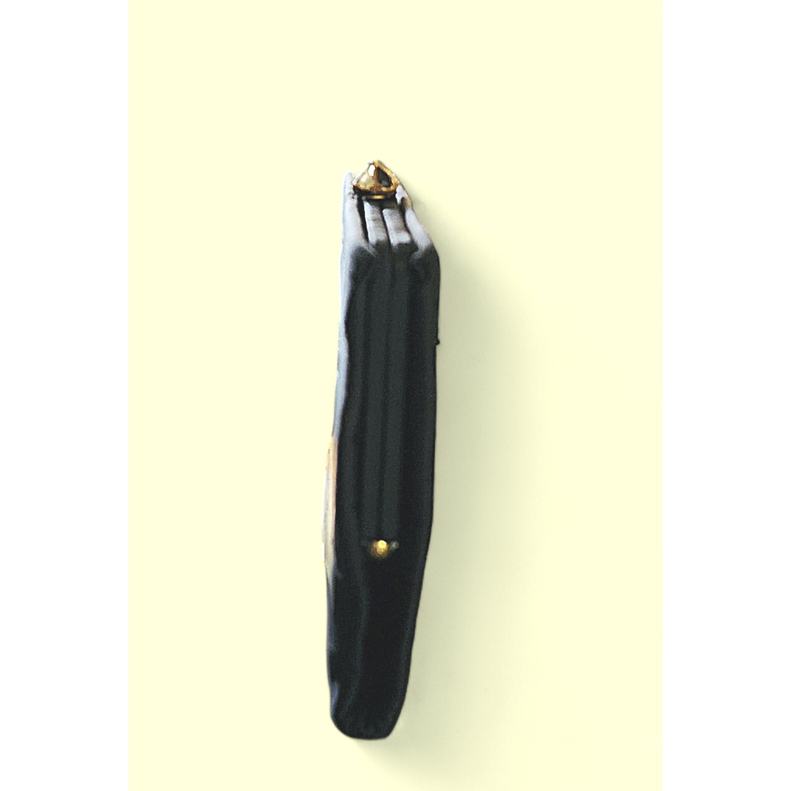Other Vtg.1950’s L&M Spotlight Satin Black Clutch rhinestone Clasp Size ONE SIZE - 9 Thumbnail