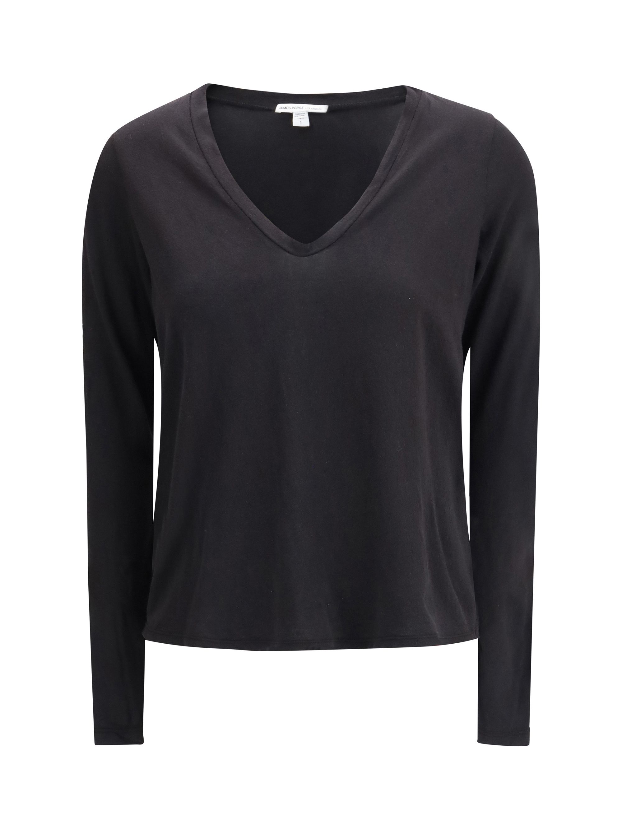 James Perse Deep V-neck long sleeve T-shirt Size XS / US 0-2 / IT 36-38 - 1 Thumbnail