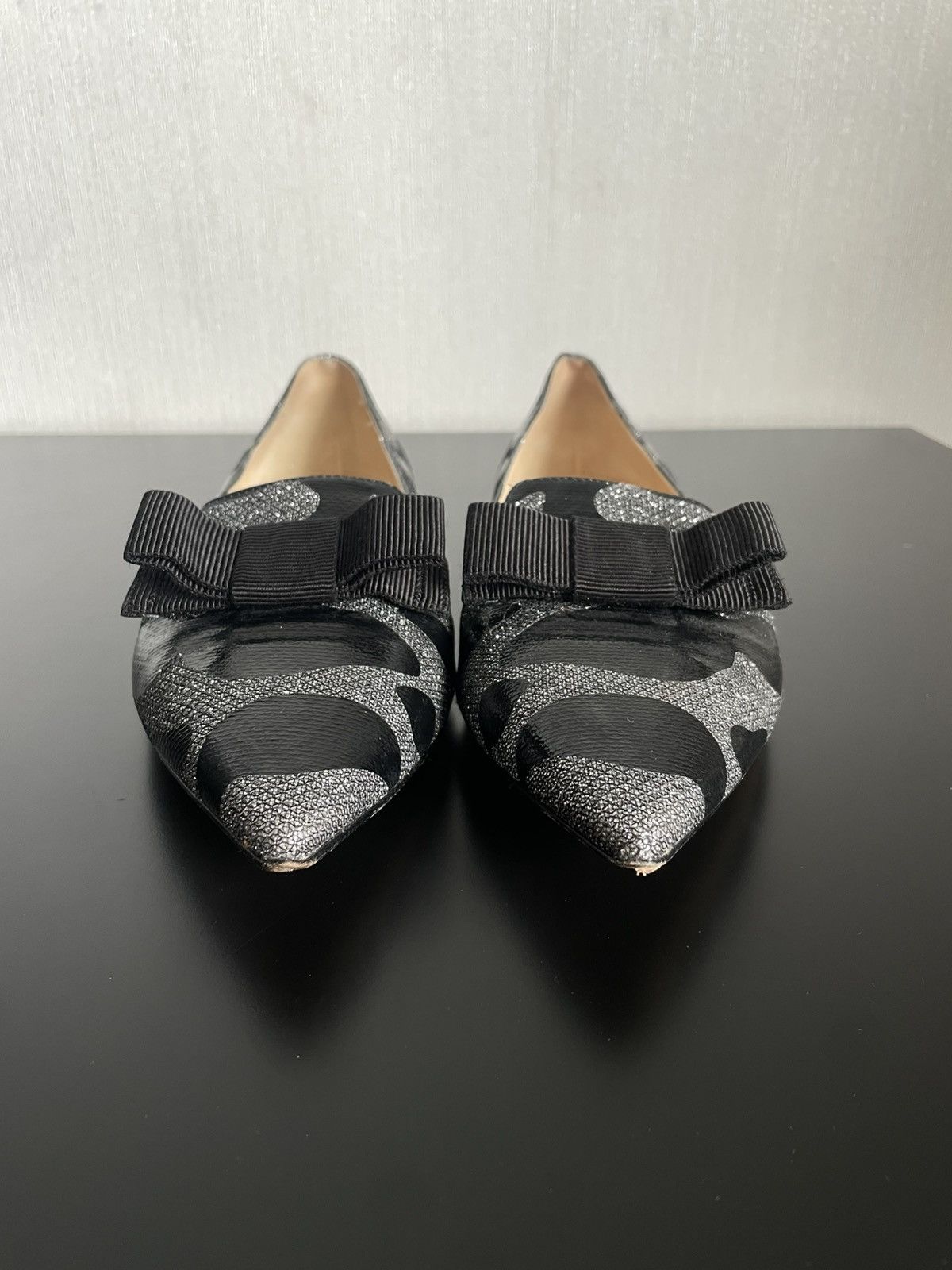 Designer × Jimmy Choo Archive Cyber Y2k Jimmy Choo Camo Ballets 2000s Flats Bows Size US 9 / IT 39 - 6 Thumbnail