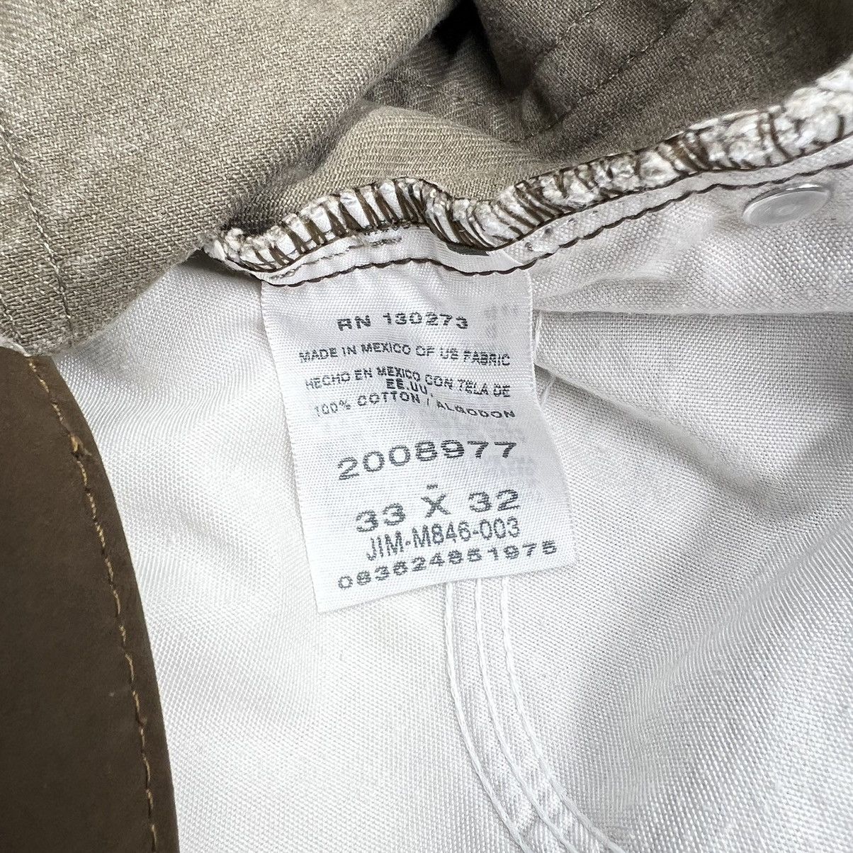 Lee × Vintage Lee Jeans Brown Regular Fit Straight Carpenter Workwear Size US 33 - 8 Thumbnail