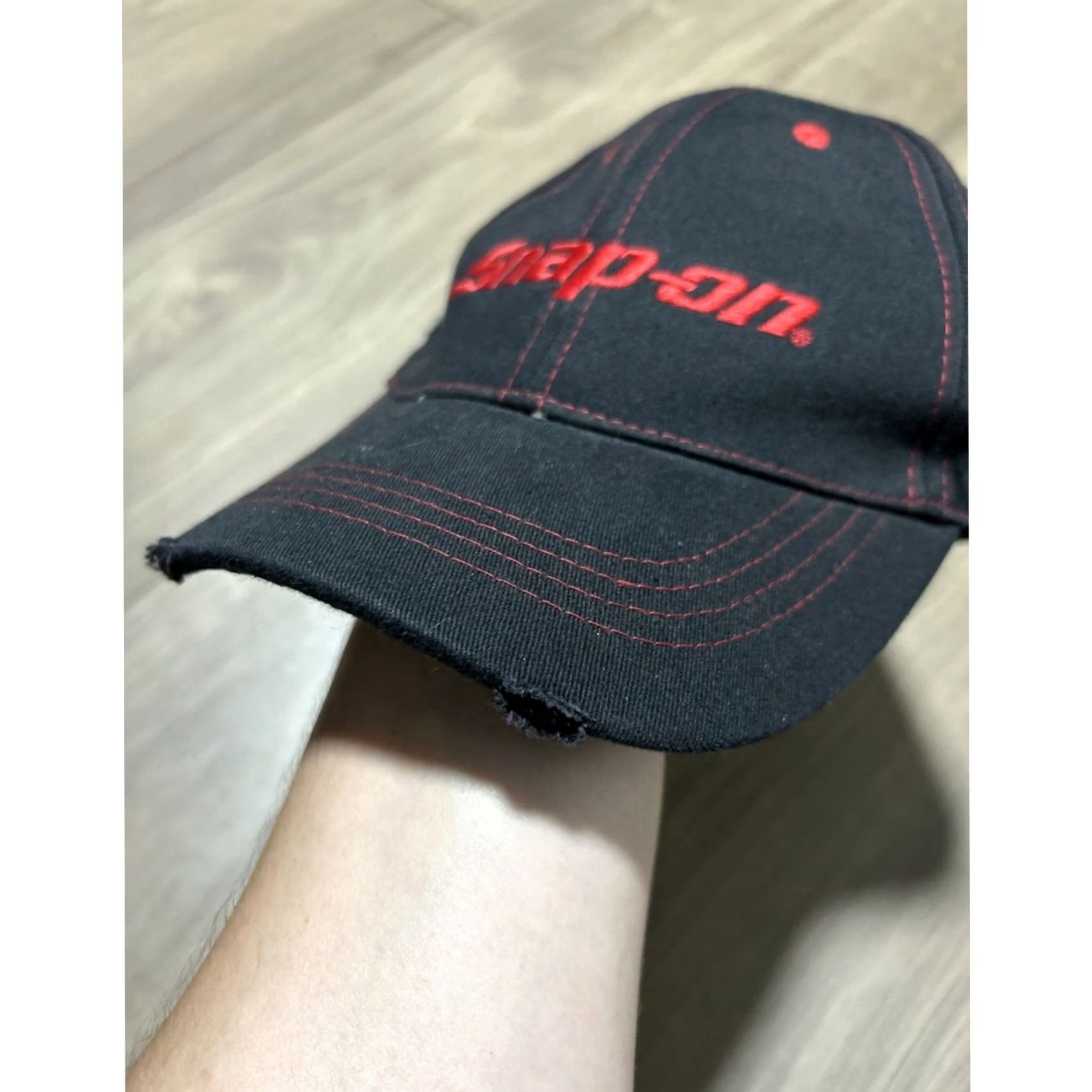 Vintage Snap-On Tools Mens Baseball Cap Hat Adjustable Black Casual Sports Size ONE SIZE - 4 Thumbnail