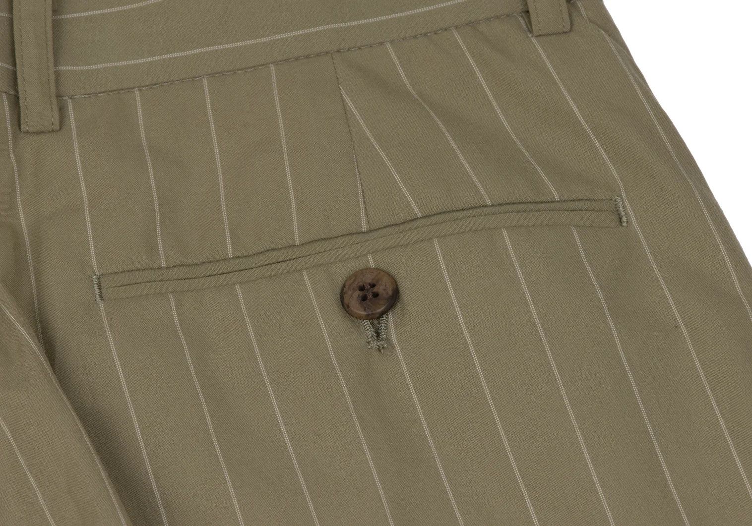 Jean Paul Gaultier Cotton Stripe Pants in Beige, Size 48 Size US 32 / EU 48 - 12 Thumbnail