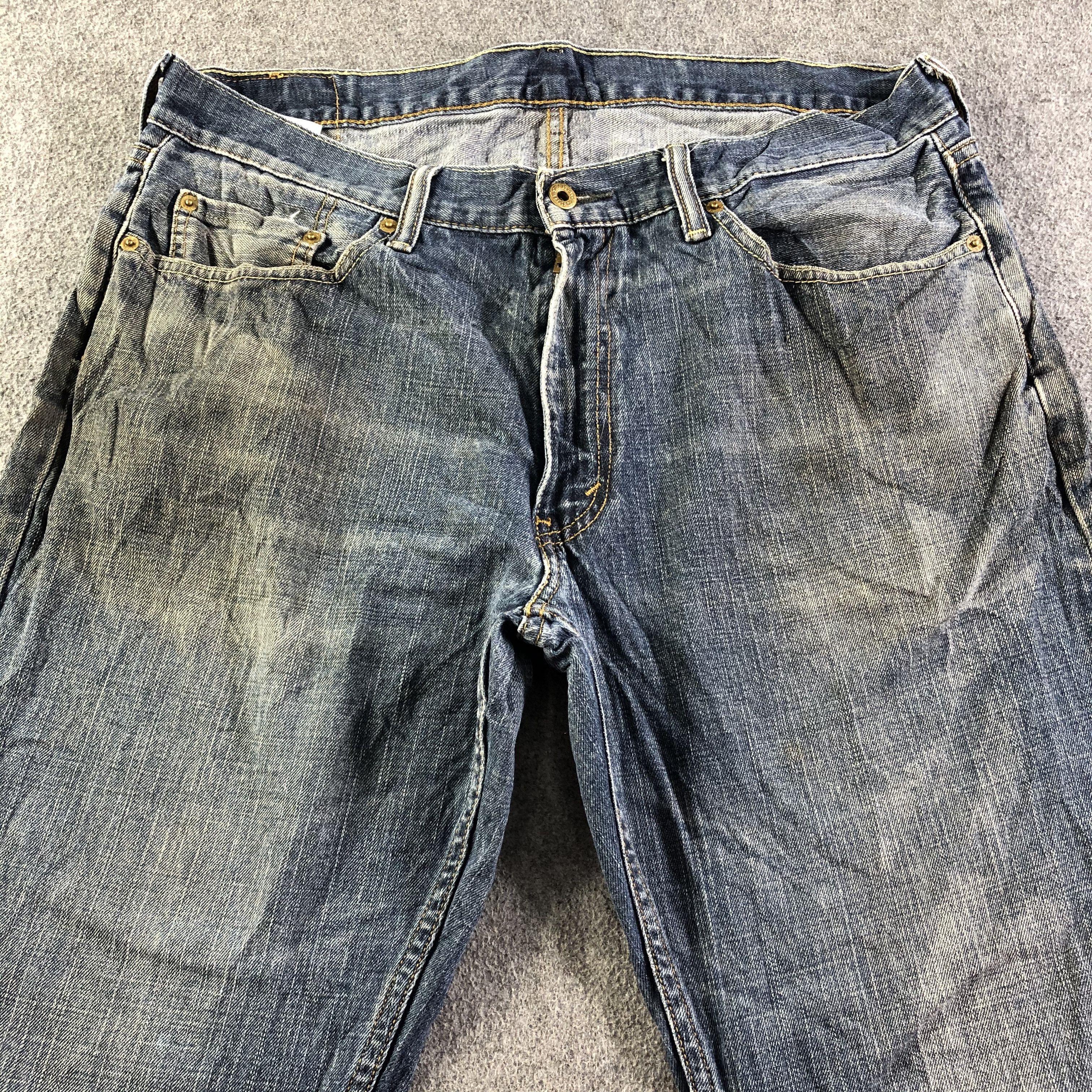 Levi's Vintage Blue Wash Levis 559 Jeans-J4155 Size US 37 - 3 Thumbnail