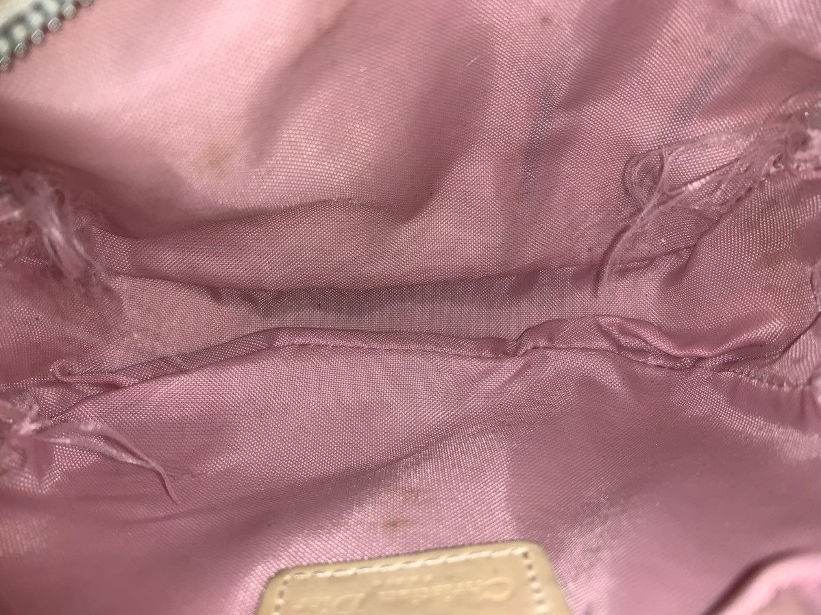 Dior Christian Dior Trotter Monogram Wrist Bag Pink Canvas Size ONE SIZE - 11 Thumbnail