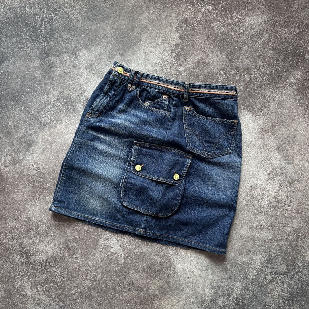 Dolce & Gabbana D&G Dolce & Gabbana Vintage Cargo Denim Skirt Size 27" / US 4 / IT 40 - 7 Thumbnail
