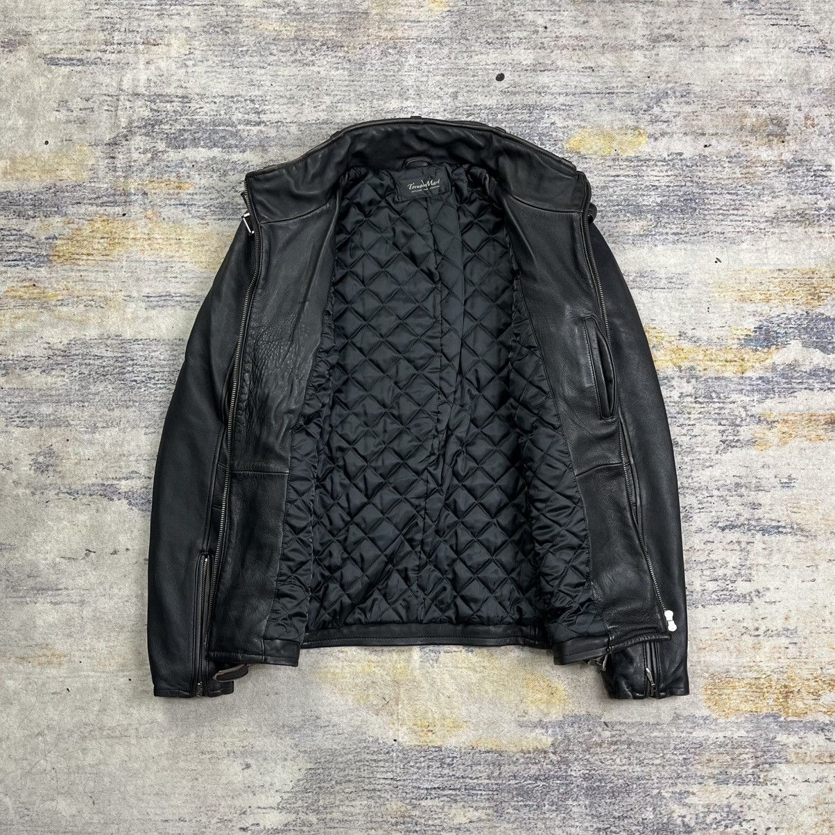 Tornado Mart Tornado mart riders leather jacket double zipper Size US L / EU 52-54 / 3 - 8 Thumbnail