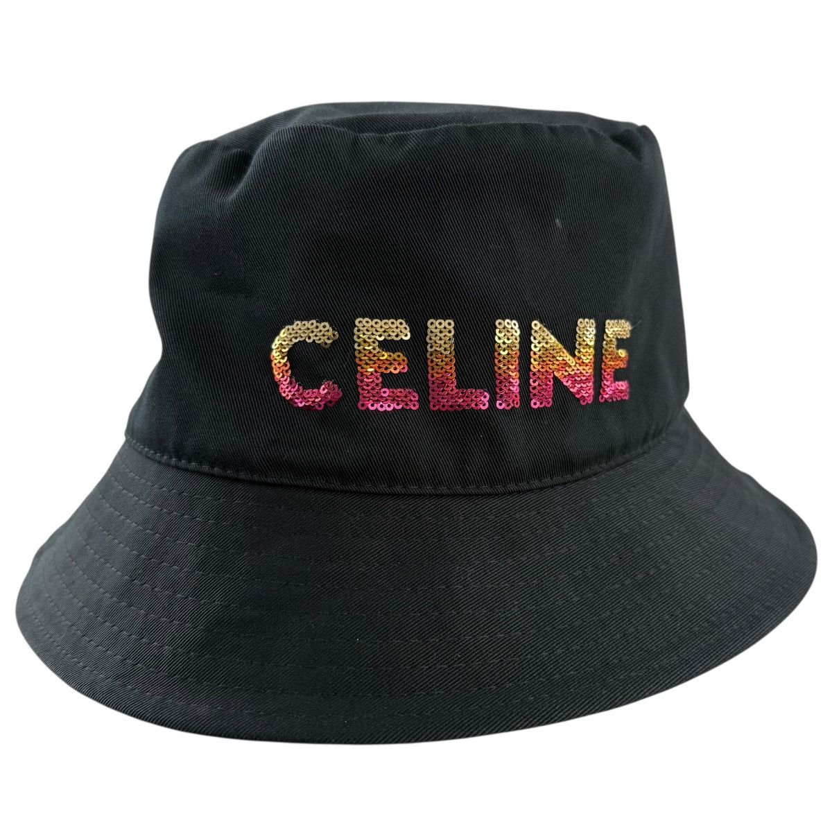 Celine Celine Sequin Logo Bucket Hat Size ONE SIZE - 4 Thumbnail