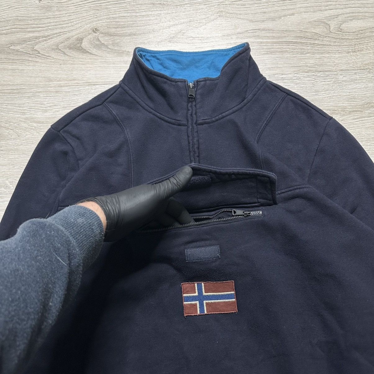 Napapijri Napapijri 1/3 zip Big logo sweatshirt Size US XL / EU 56 / 4 - 4 Thumbnail