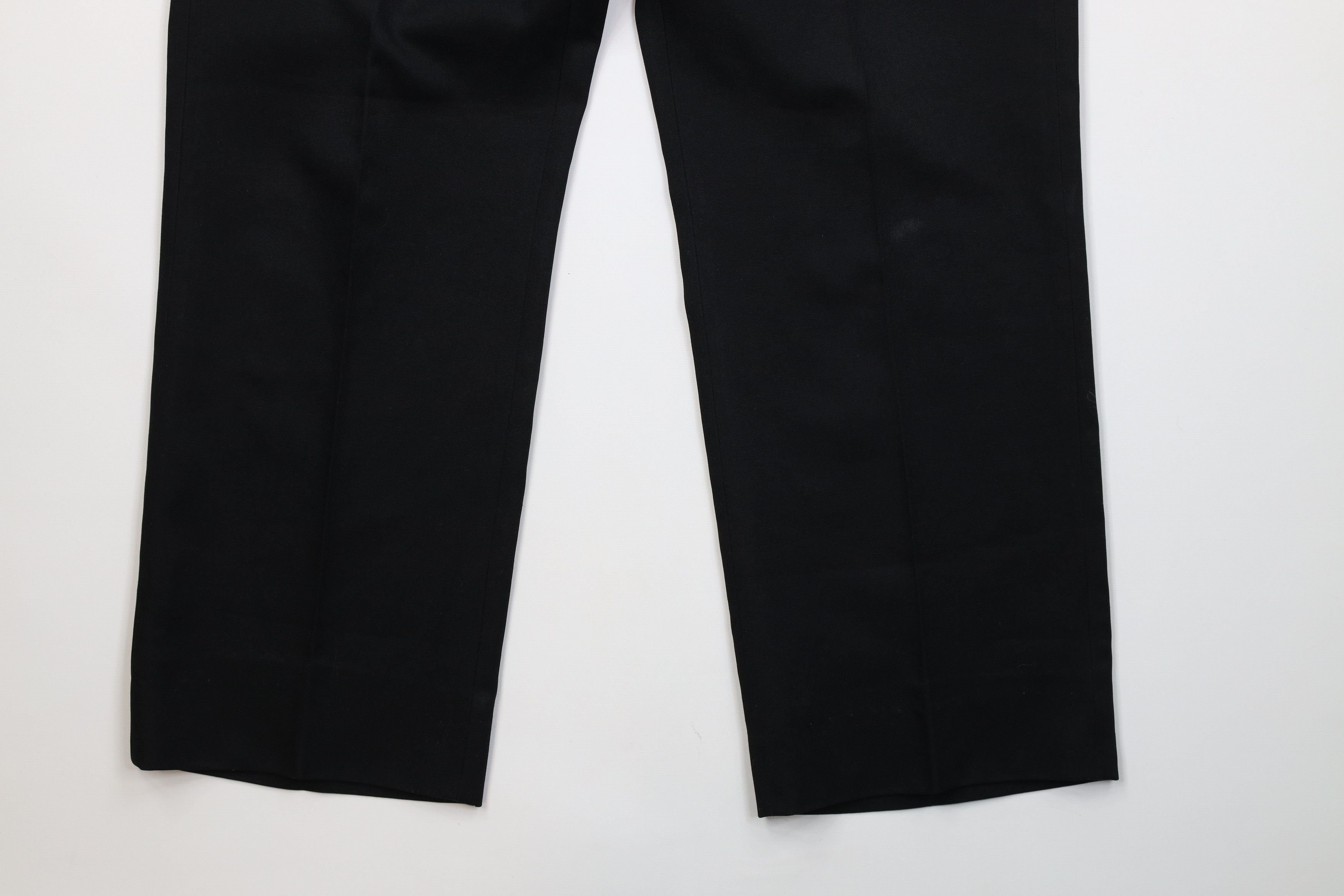 Vintage Vintage 70s Streetwear Flared Wide Leg Chino Pants Black USA Size US 32 / EU 48 - 5 Thumbnail