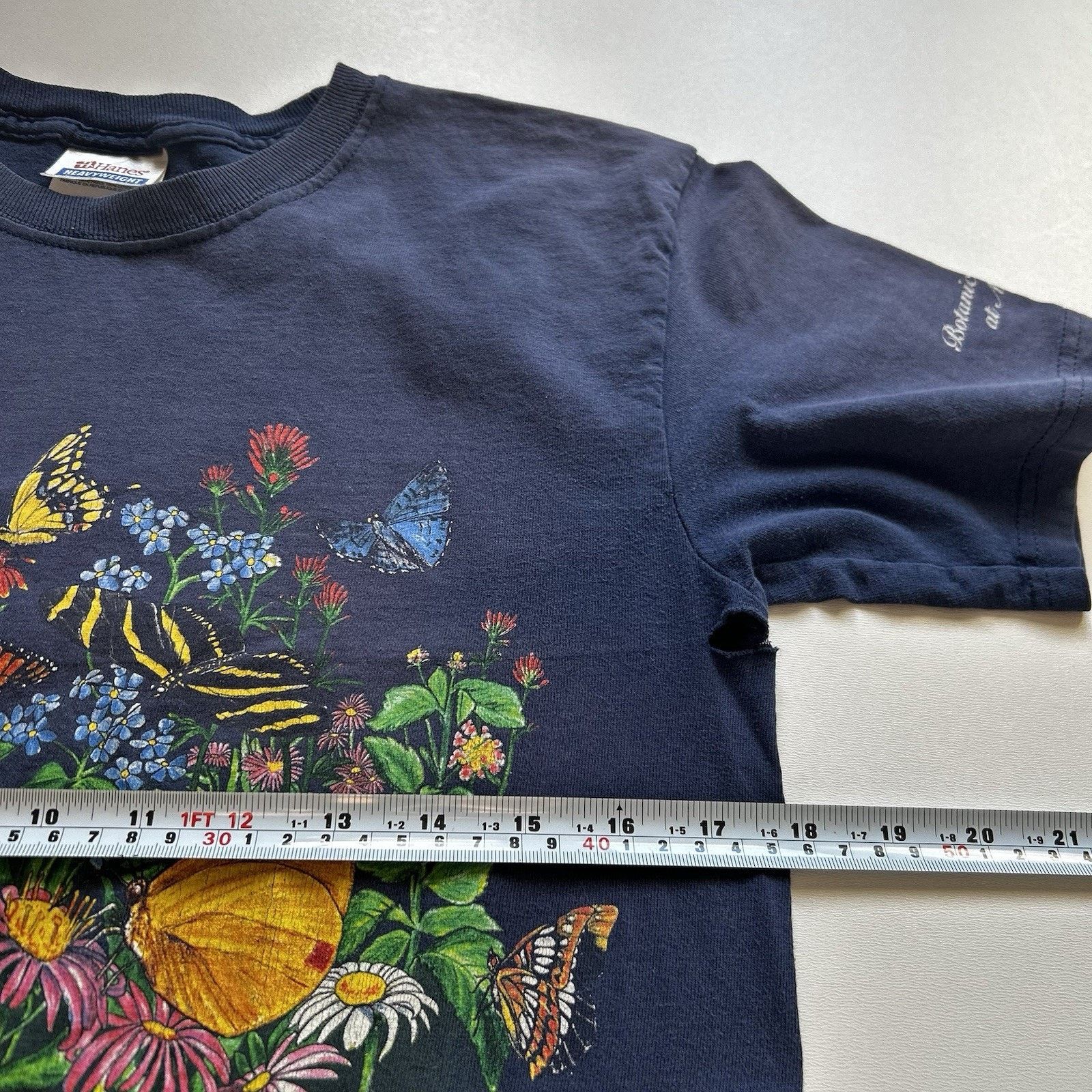 Hanes Vintage Butterfly T Shirt Small Hanes Art Animal Tee Rare Size US S / EU 44-46 / 1 - 5 Thumbnail