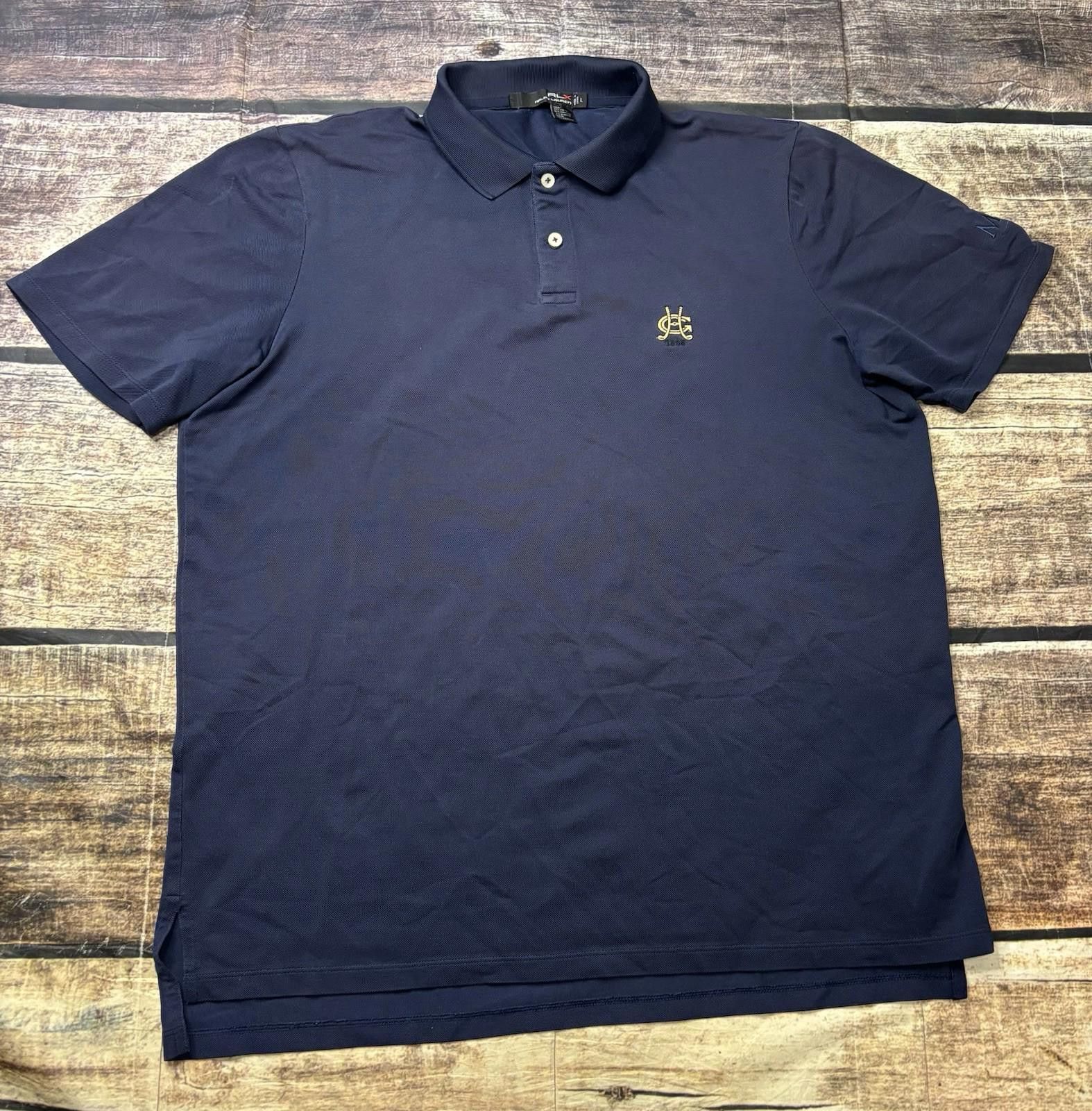 RLX Ralph Lauren RLX Ralph Lauren Polo Shirt Mens Large MGA Navy Golf Size US L / EU 52-54 / 3 - 1 Thumbnail
