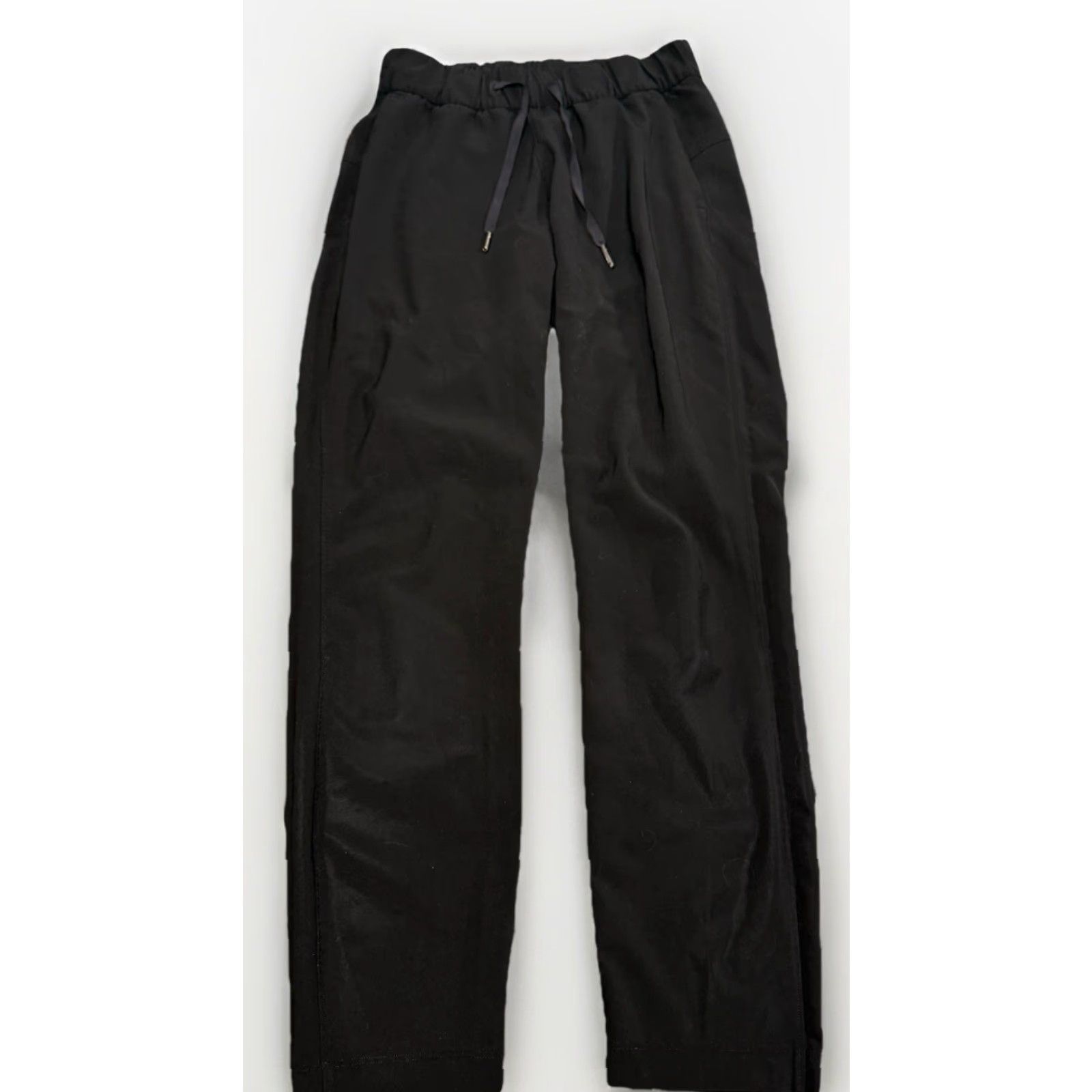 Lululemon Lululemon On The Fly Woven Pants Black 2 Women Athletic Regular Drawstring Ankle 27.5 Inseam Size 26" / US 2 / IT 38 - 3 Thumbnail