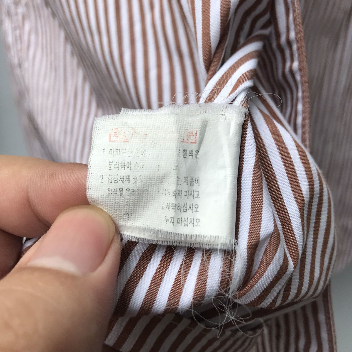 Aquascutum × Designer Aquascutum of london Candy brown stripe shirt Button up lon Size US L / EU 52-54 / 3 - 9 Thumbnail