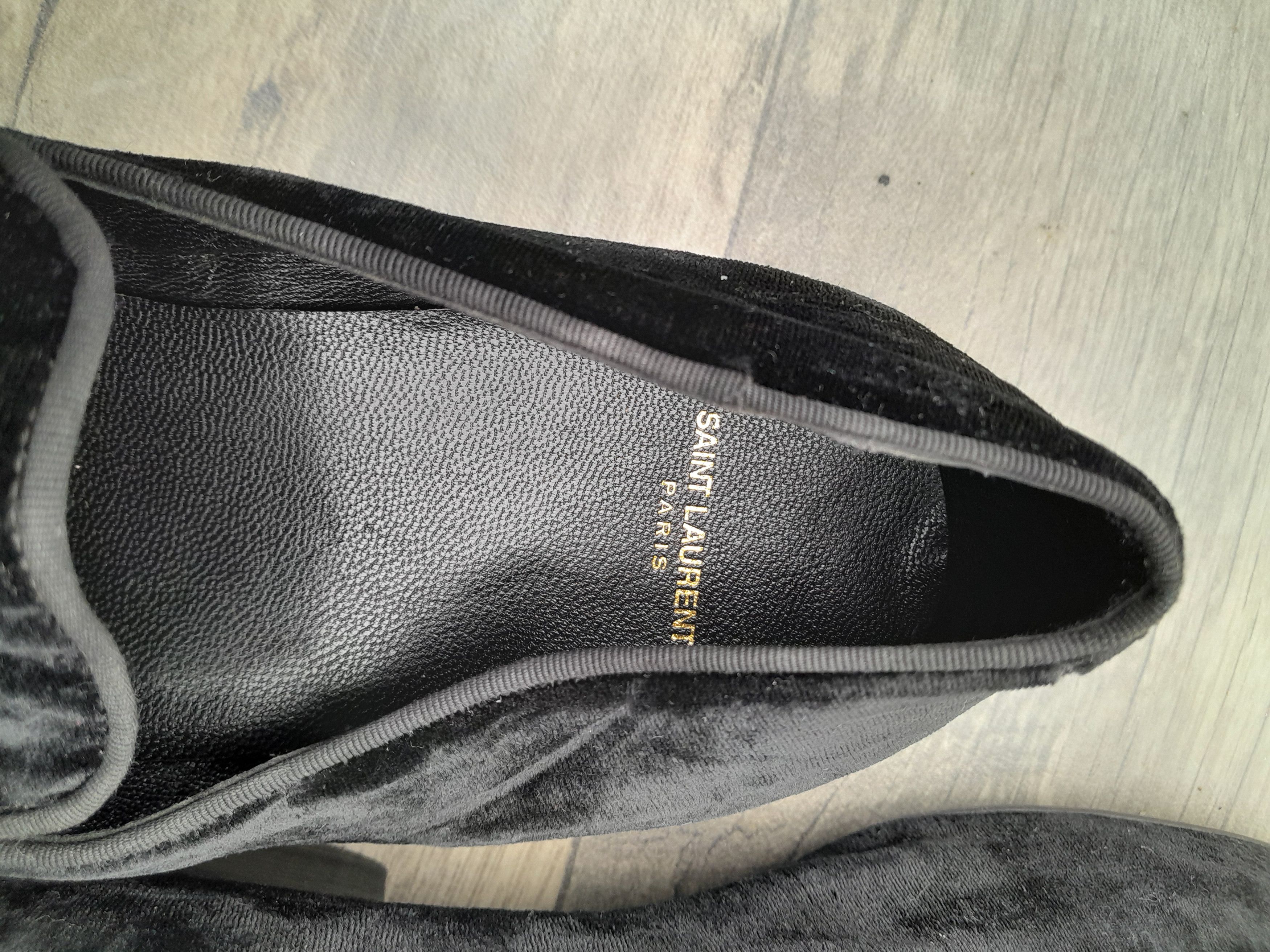 Saint Laurent Paris Saint Laurent YSL Black velvet loafers Size US 7 / EU 40 - 6 Thumbnail