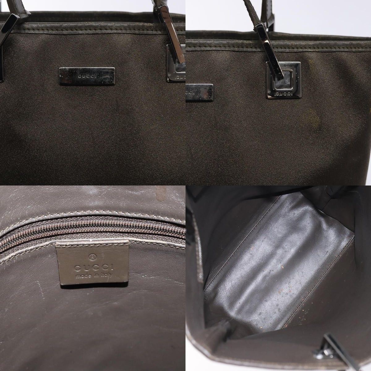 Gucci GUCCI Tote Bag Satin Brown Silver 002 002 Size ONE SIZE - 11 Thumbnail