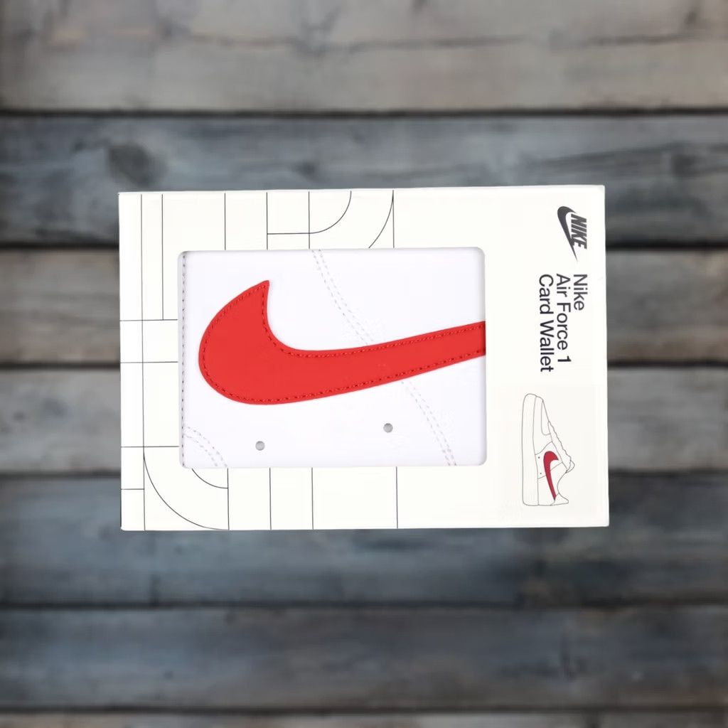 Nike Nike Air Force 1 Card Wallet Iconic 1982 White Red - Card Wallet Men 4.5" x 3.25" 1 Sleeve 3 Card Slots White Red Size ONE SIZE - 1 Thumbnail