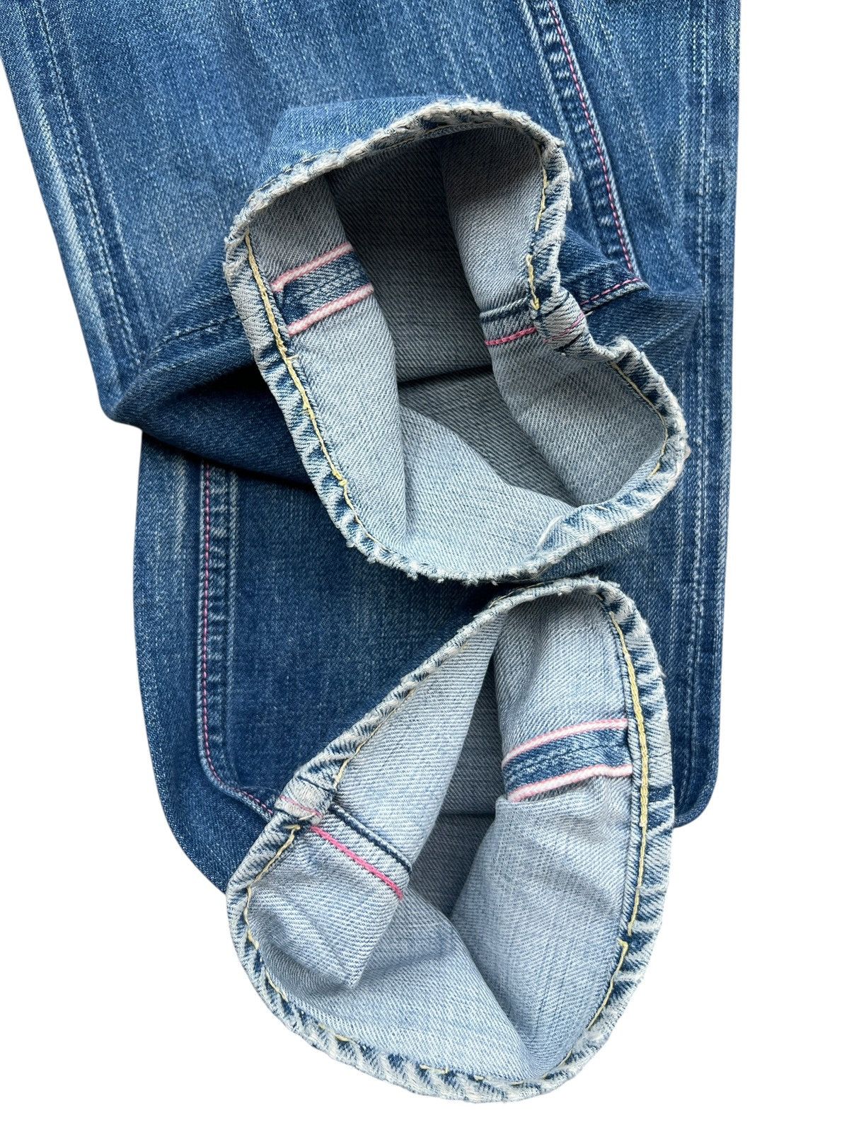 Momotaro Jeans Vintage Momotaro Selvedge Faded Lowrise Denim Jeans Size 31" - 6 Thumbnail