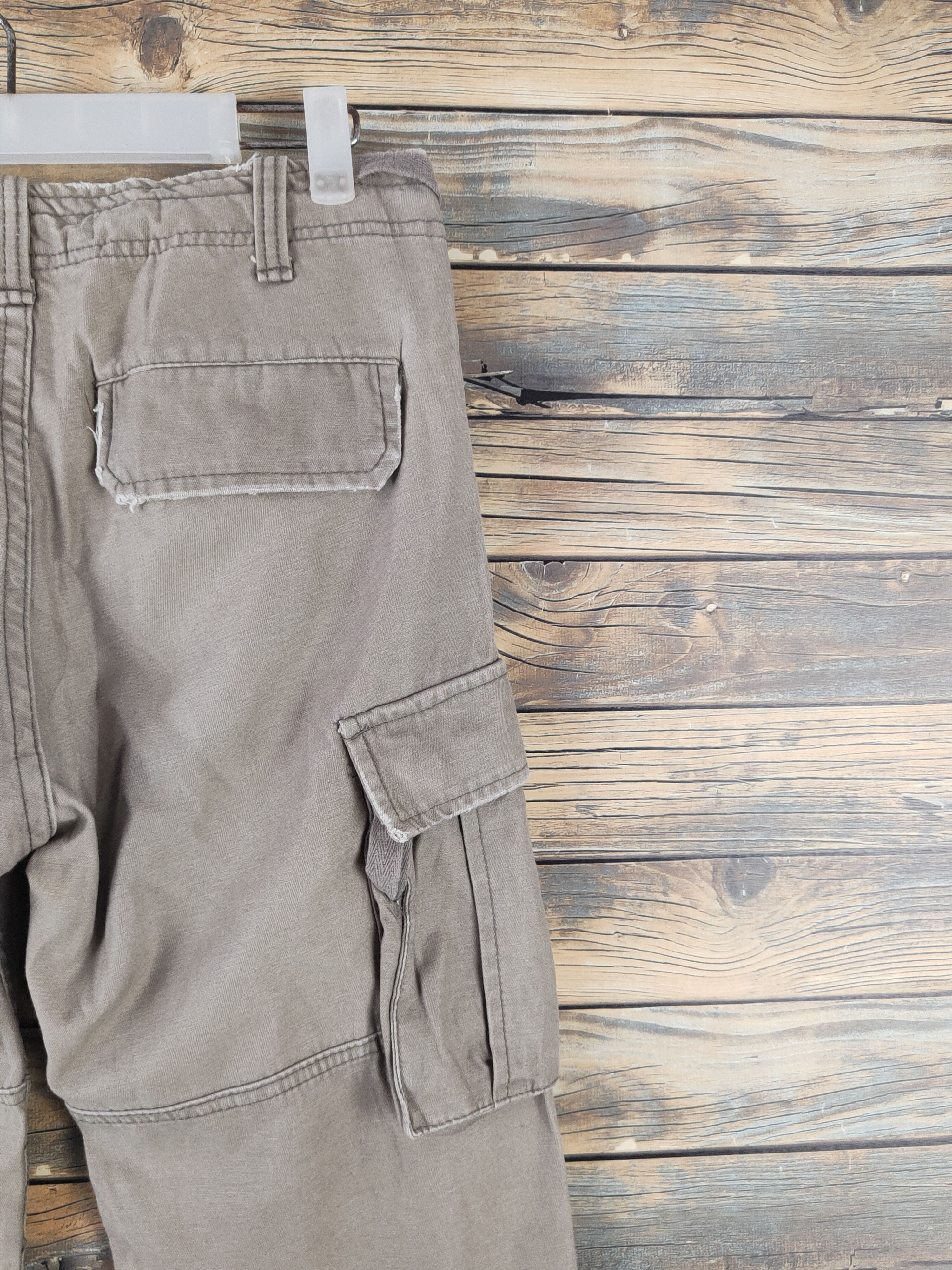 Japanese Brand DL Jungle Storm Olive Faded Multipocket Cargo Pants #450 Size US 30 / EU 46 - 10 Thumbnail