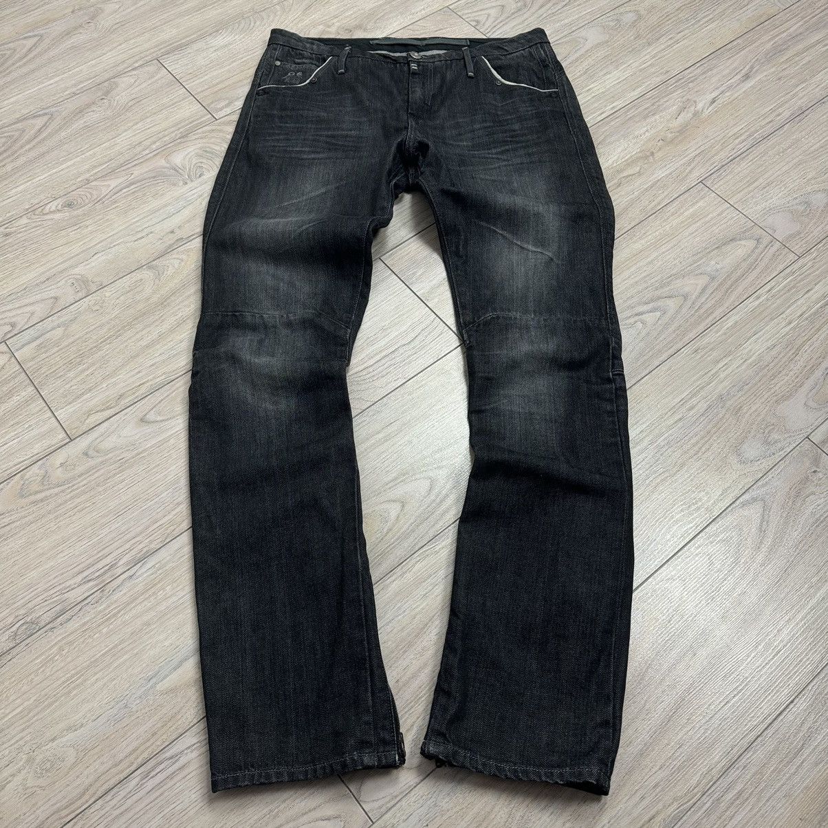 G-Star Vintage Y2K Gstar Muse Jack Avant Garde Black Denim Jeans Size 29" - 3 Thumbnail