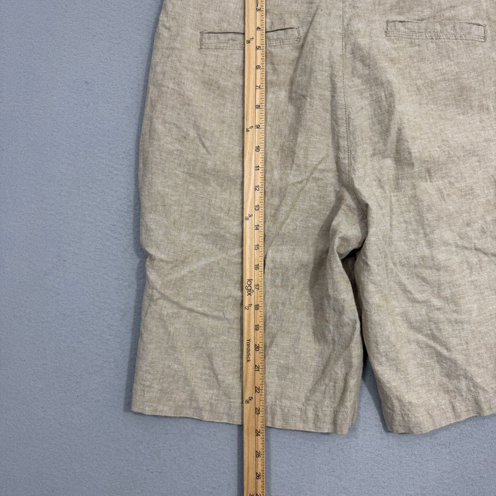 Armani Exchange Armani Exchange Shorts 36 Tan 12" Inseam A/X Linen Blend Size US 36 / EU 52 - 8 Thumbnail