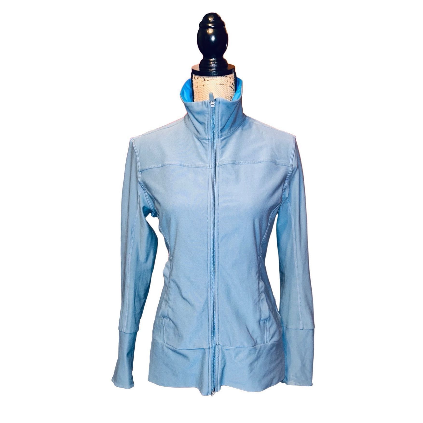 Nike Nike Fit Dry Full Zip Jacket Womens Size Medium Blue Stretch Size M / US 6-8 / IT 42-44 - 2 Thumbnail