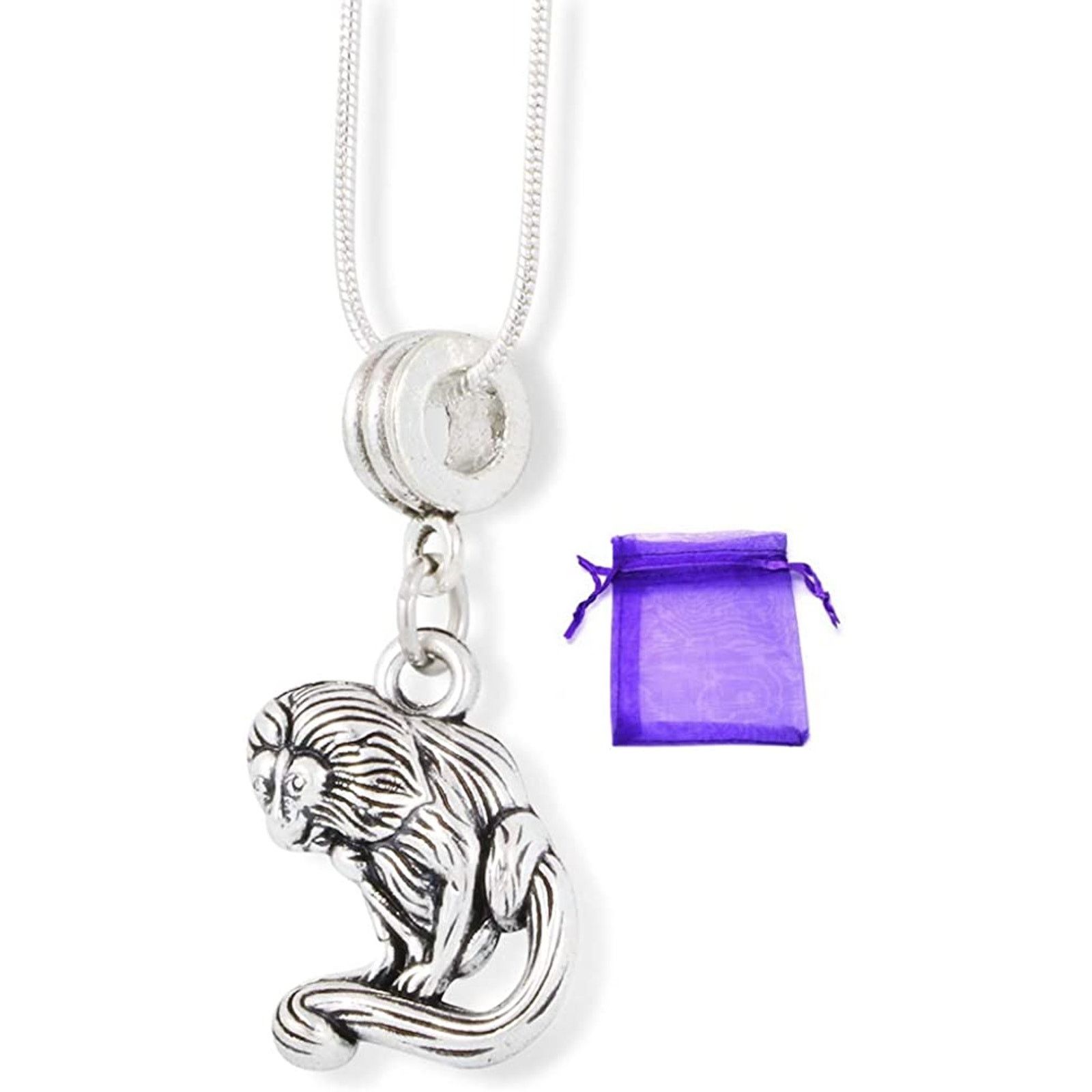 & Other Stories Macaque Long Tailed Monkey Necklace Pendant Jewelry Size ONE SIZE - 1 Thumbnail