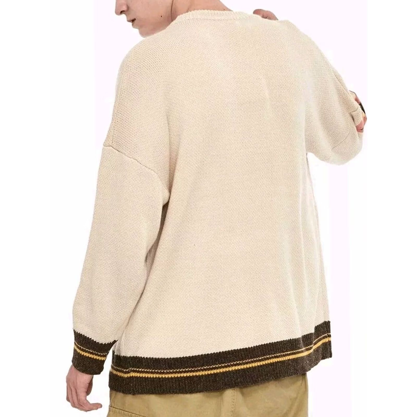 Vintage Aelfric Eden Sweater Pullover Beige M Van Gogh Sunflower & Self Portrait Men's Size US M / EU 48-50 / 2 - 2 Thumbnail
