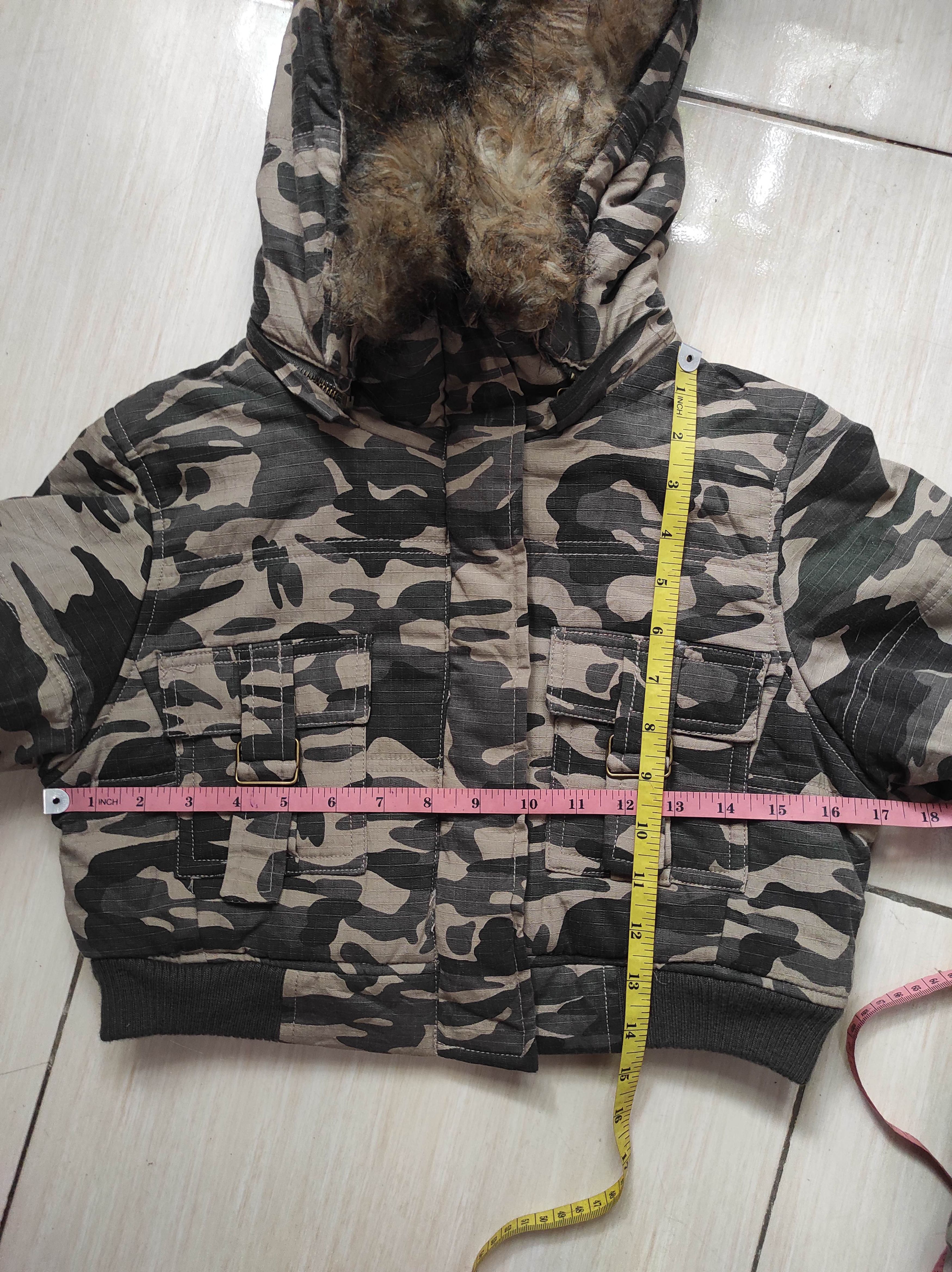 Hysteric Glamour Coloring gem Crop Camo Zip Hoodie Parka Jacket Size M / US 6-8 / IT 42-44 - 17 Thumbnail
