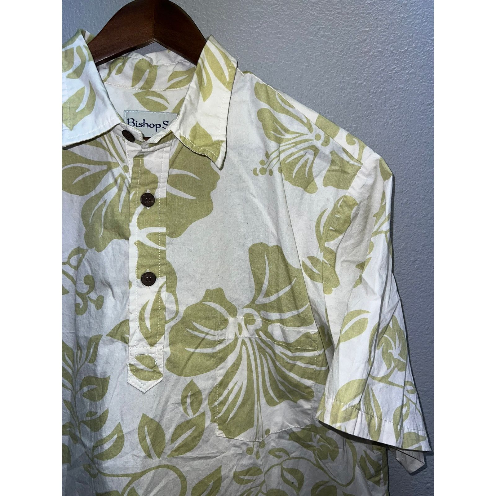 Vintage Bishop Street Hawaiian Shirt Button Up Green Tee XL VTG Size US XL / EU 56 / 4 - 2 Thumbnail