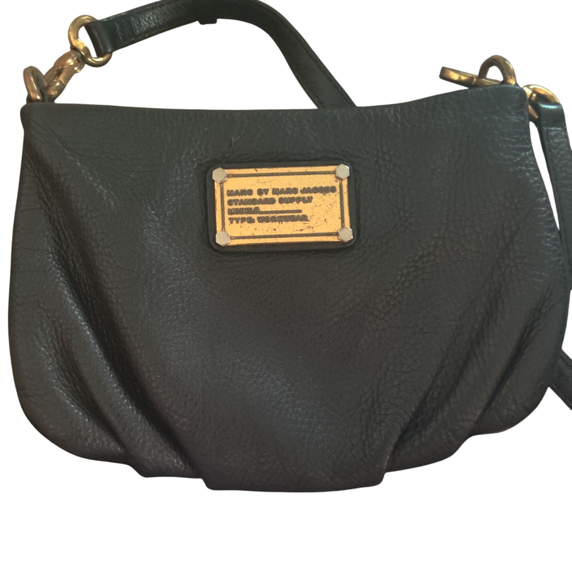 Marc by Marc Jacobs Marc by Marc Jacobs Black Crossbody Bag 9.5x6.5 Gold Hardwar Size ONE SIZE - 1 Thumbnail