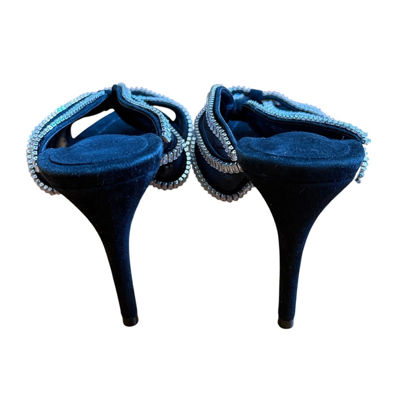 Alexandre Birman Alexandre Birman Black Vivi 75 Suede & Amp Rhinestones Mule Size US 8.5 / IT 38.5 - 5 Thumbnail