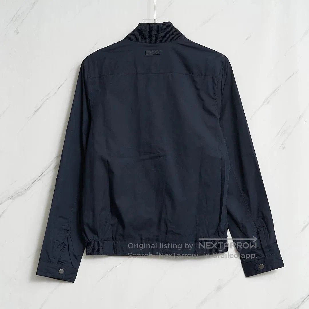 Ermenegildo Zegna ZEGNA Men's Navy Windproof Stand-Collar Jacket. Size US M / EU 48-50 / 2 - 4 Thumbnail
