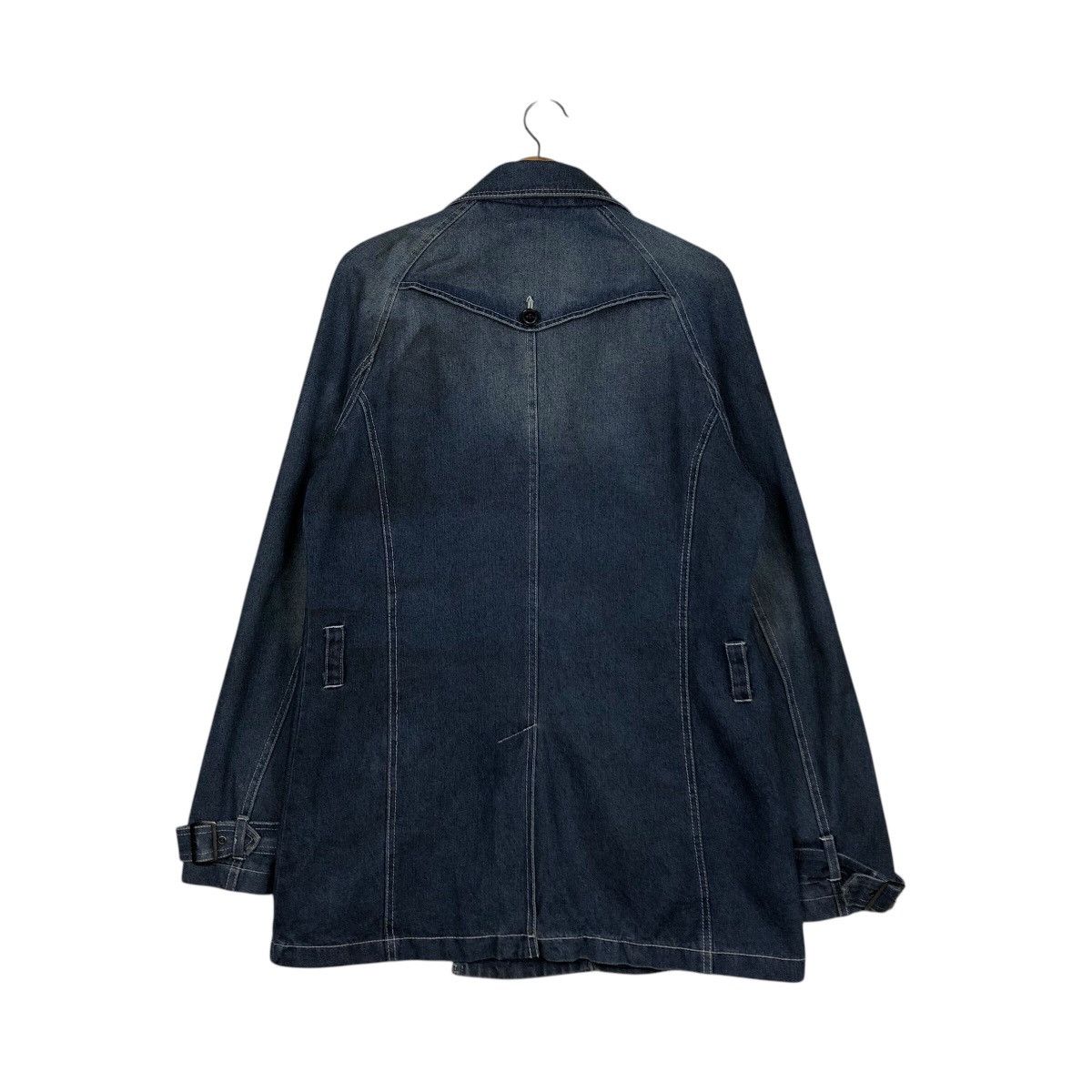 Hysteric Glamour 📌Denim Biker Jacket In The Attic Camouflage Blanket Punk Size US L / EU 52-54 / 3 - 9 Thumbnail