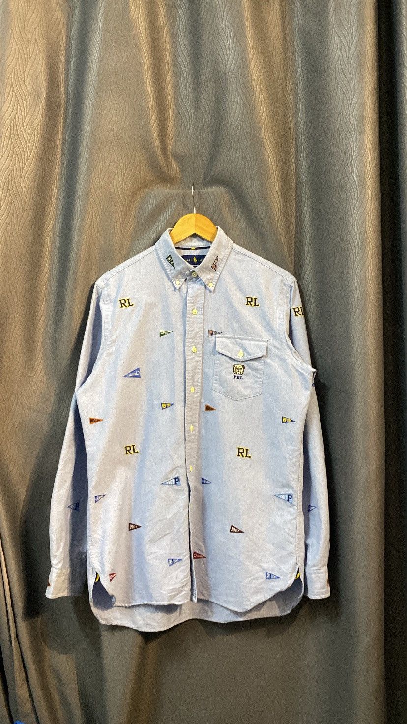 Polo Ralph Lauren × Vintage (RARE)POLO RALPH LAUREN BULLDOG OVP SHIRT MEDIUM Size US M / EU 48-50 / 2 - 1 Thumbnail