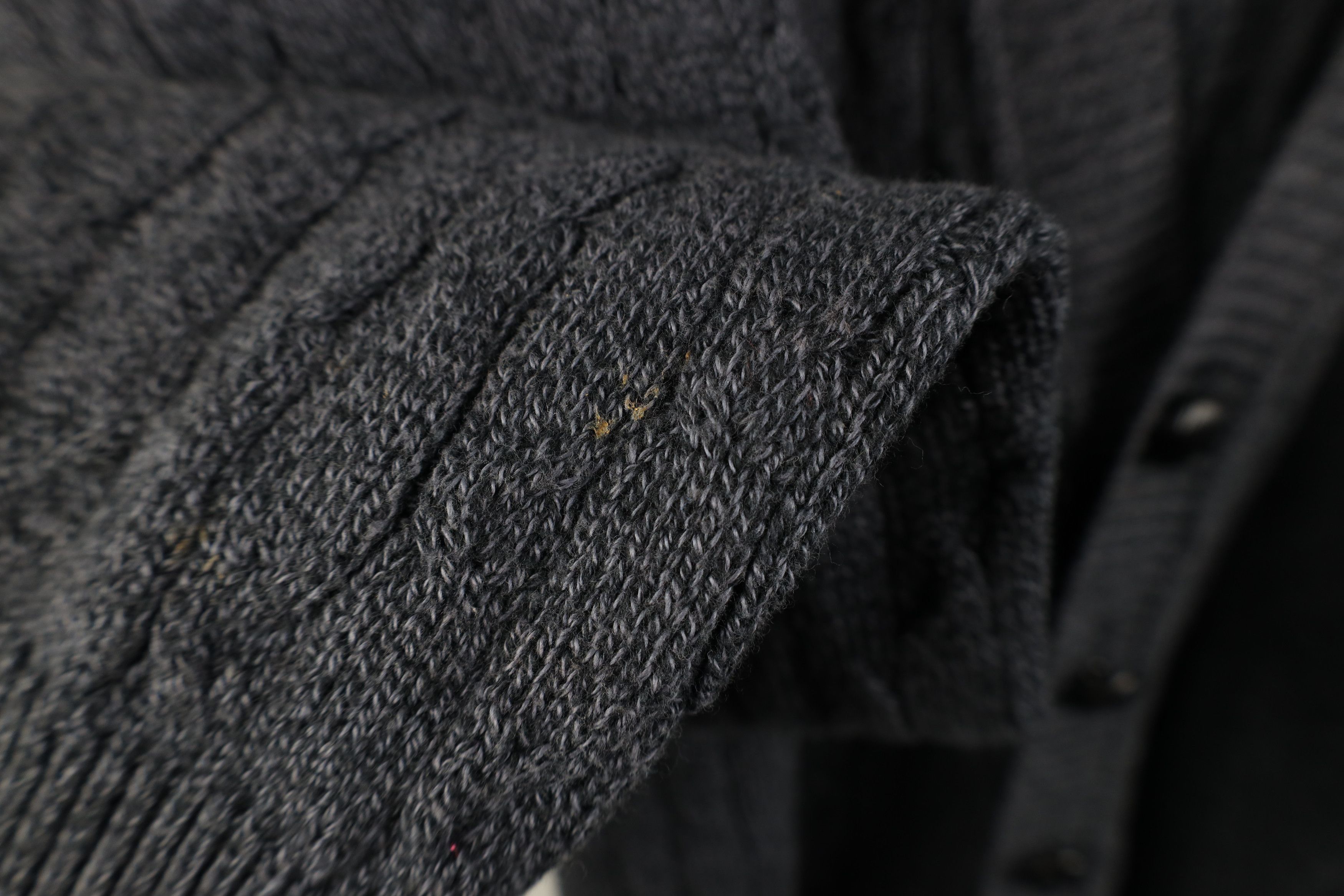 Vintage Vintage 90s Streetewar Cable Knit Cardigan Sweater Blue USA Size US XL / EU 56 / 4 - 6 Thumbnail