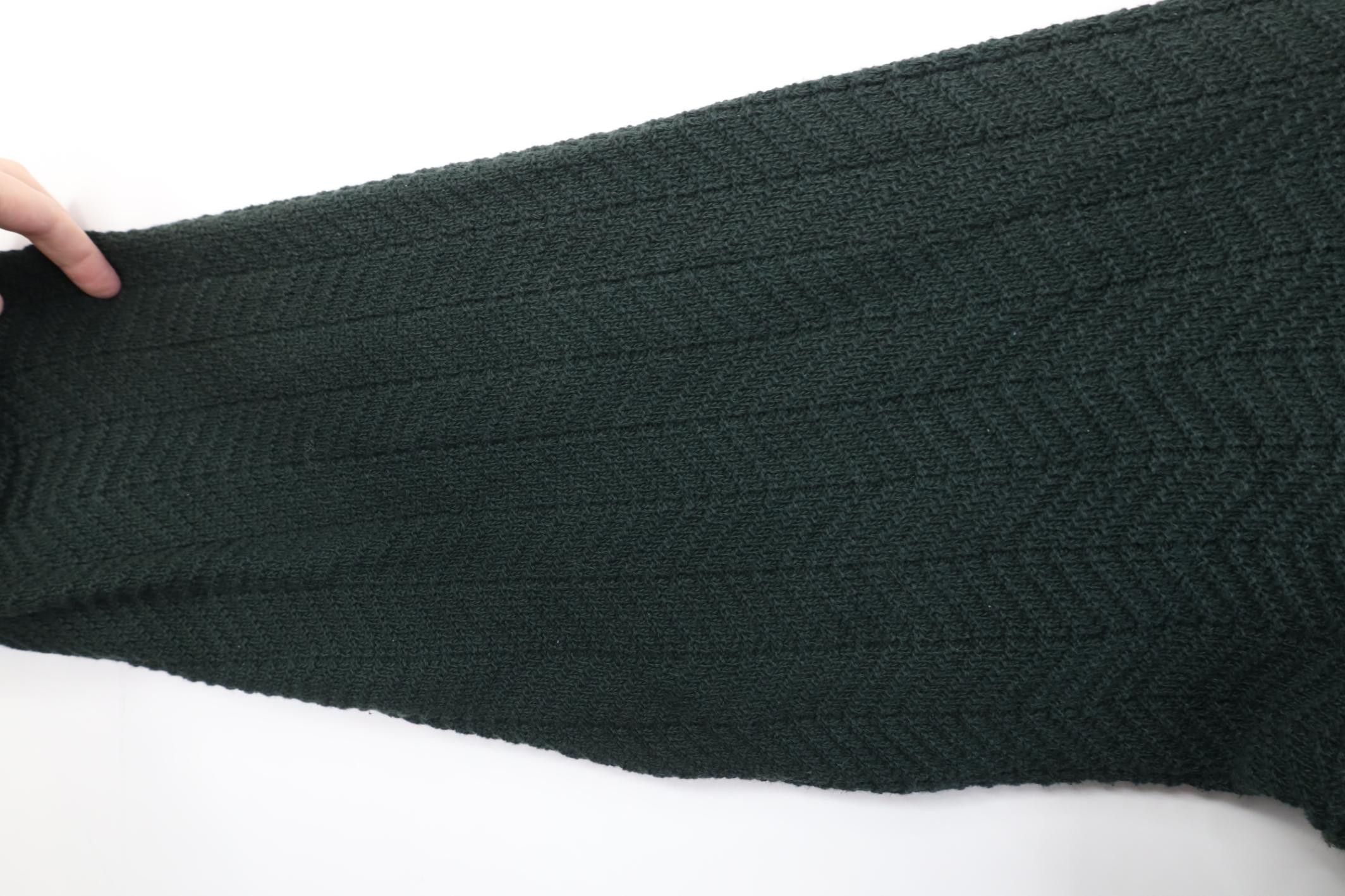 Vintage Vintage 90s Streetwear Cotton Knit Sweater Green USA Size US L / EU 52-54 / 3 - 6 Thumbnail