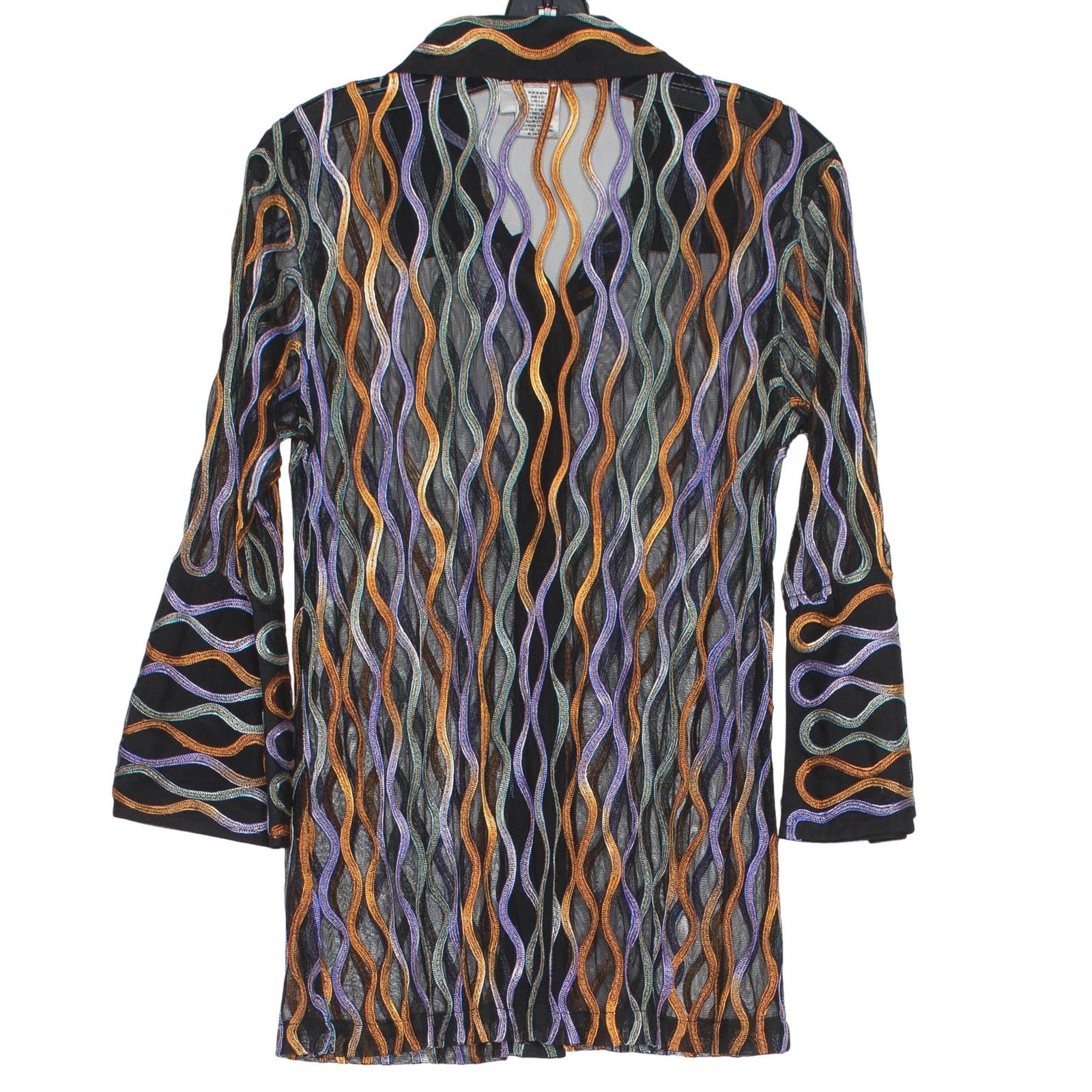 Other Parsley & Sage Abstract Mesh Tunic Top Artsy Button Up S Size S / US 4 / IT 40 - 3 Thumbnail