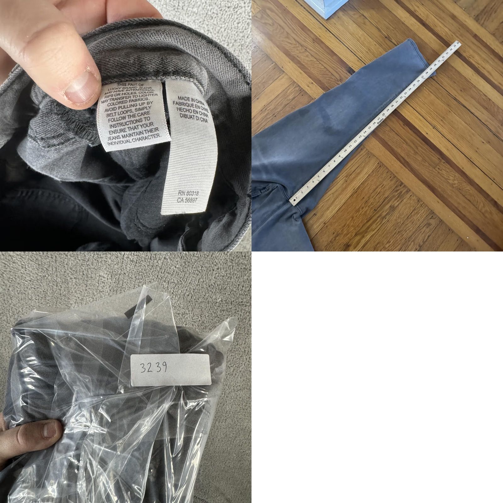 Lucky Brand Lucky Brand Jeans Mens 40x32 Gray 221 Original Straight Denim Casual Pants Jeans Size US 40 / EU 56 - 11 Thumbnail