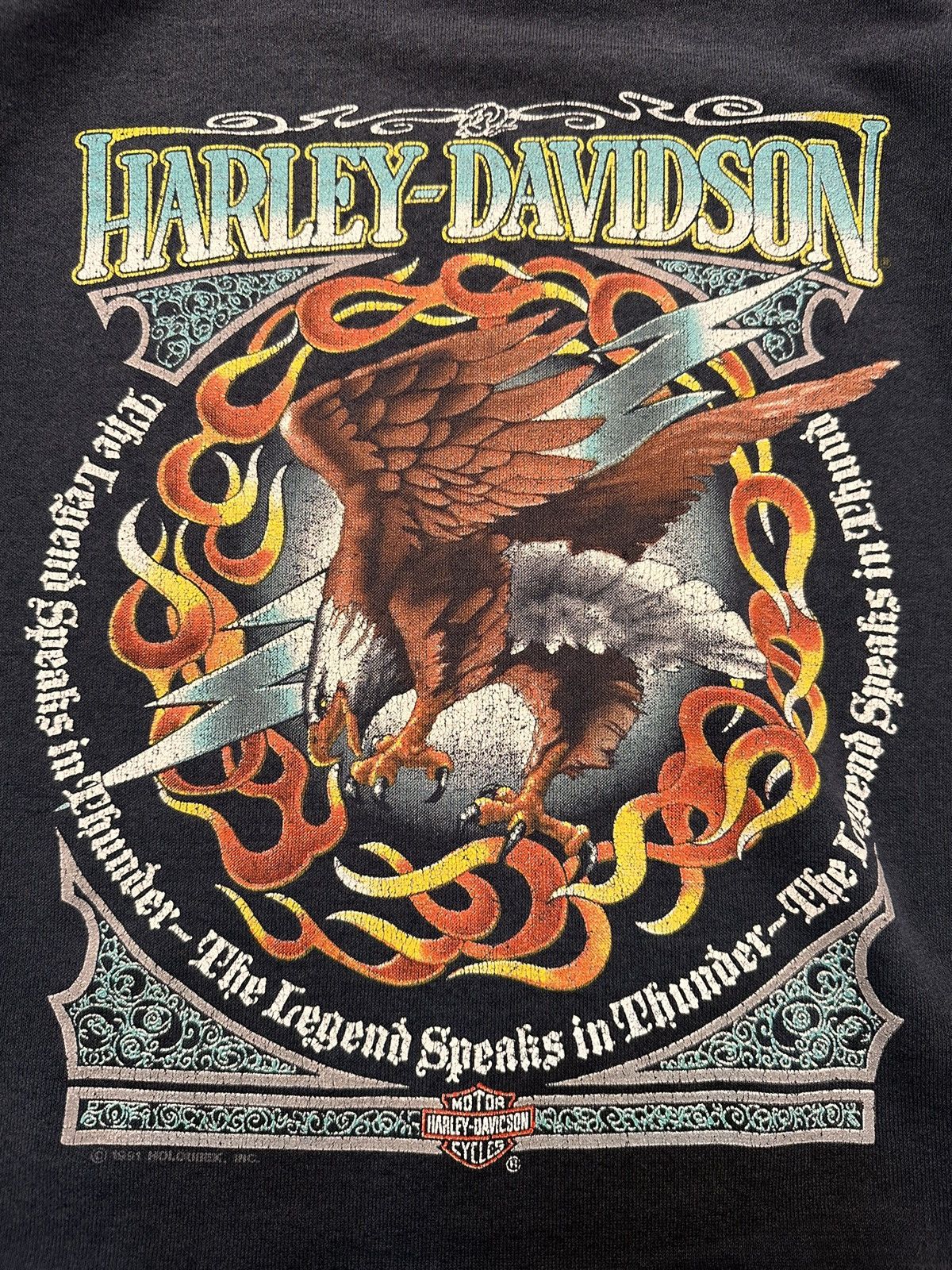 Harley Davidson VTG Harley Davidson Crewneck Paper Thin Size US XL / EU 56 / 4 - 3 Thumbnail