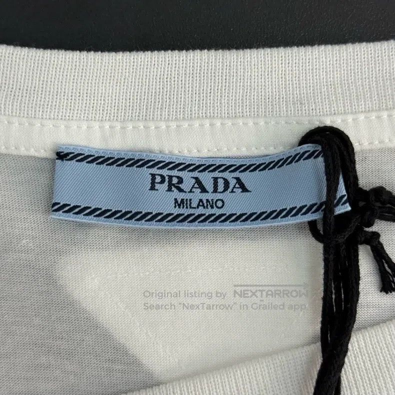 Prada Prada White cloth triangle label solid colour short sleeve Size US M / EU 48-50 / 2 - 5 Thumbnail