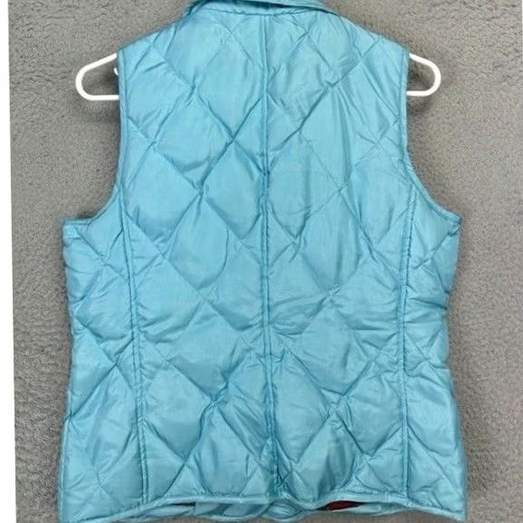 Talbots Talbots Puffer Vest Womens Small Petite Teal Nylon Blend Button Up Vest Polyester Lining Outdoor Casual Winter Women Button Pockets Size S / US 4 / IT 40 - 2 Thumbnail